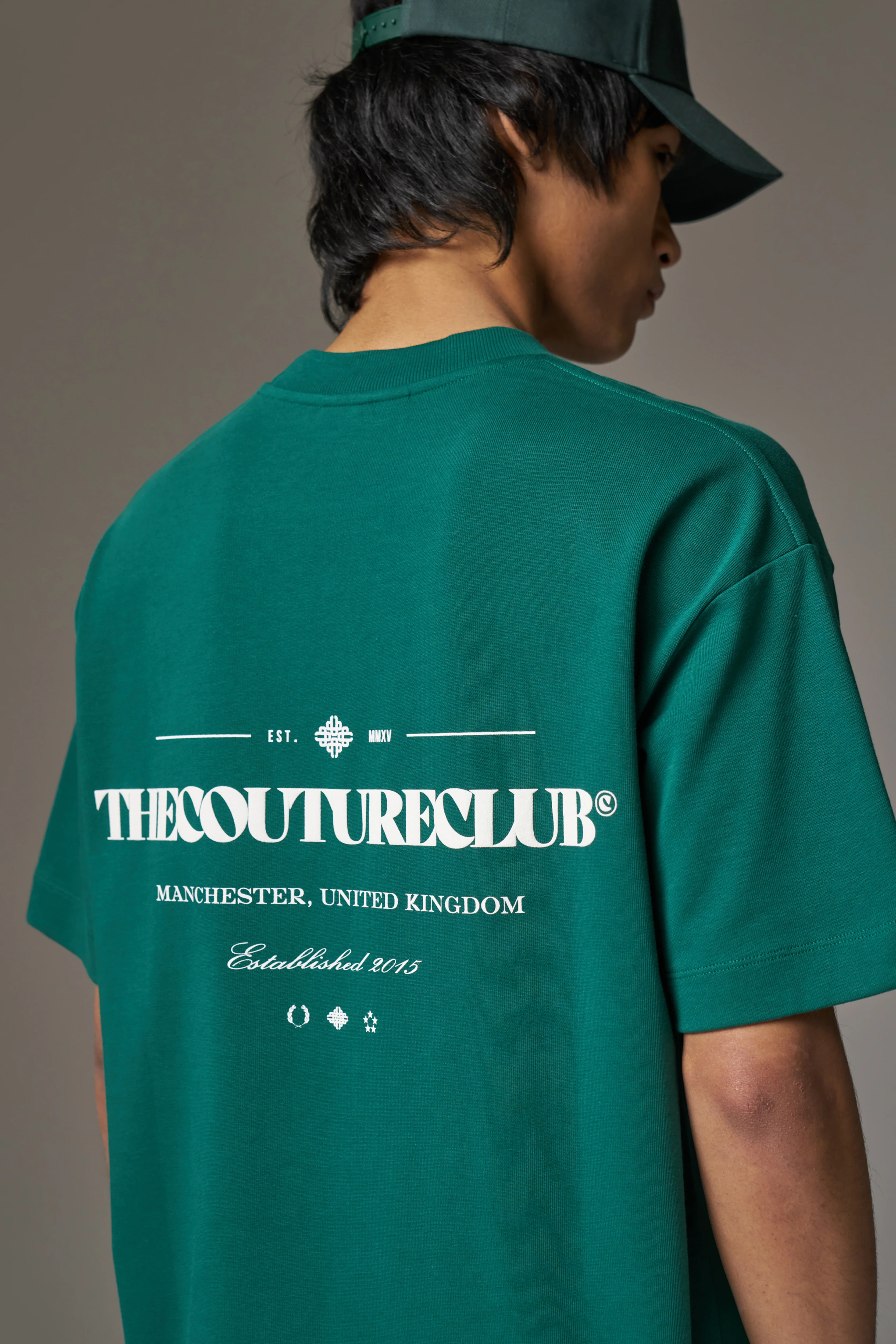 COPYRIGHT MULTI GRAPHIC T-SHIRT - FOREST GREEN