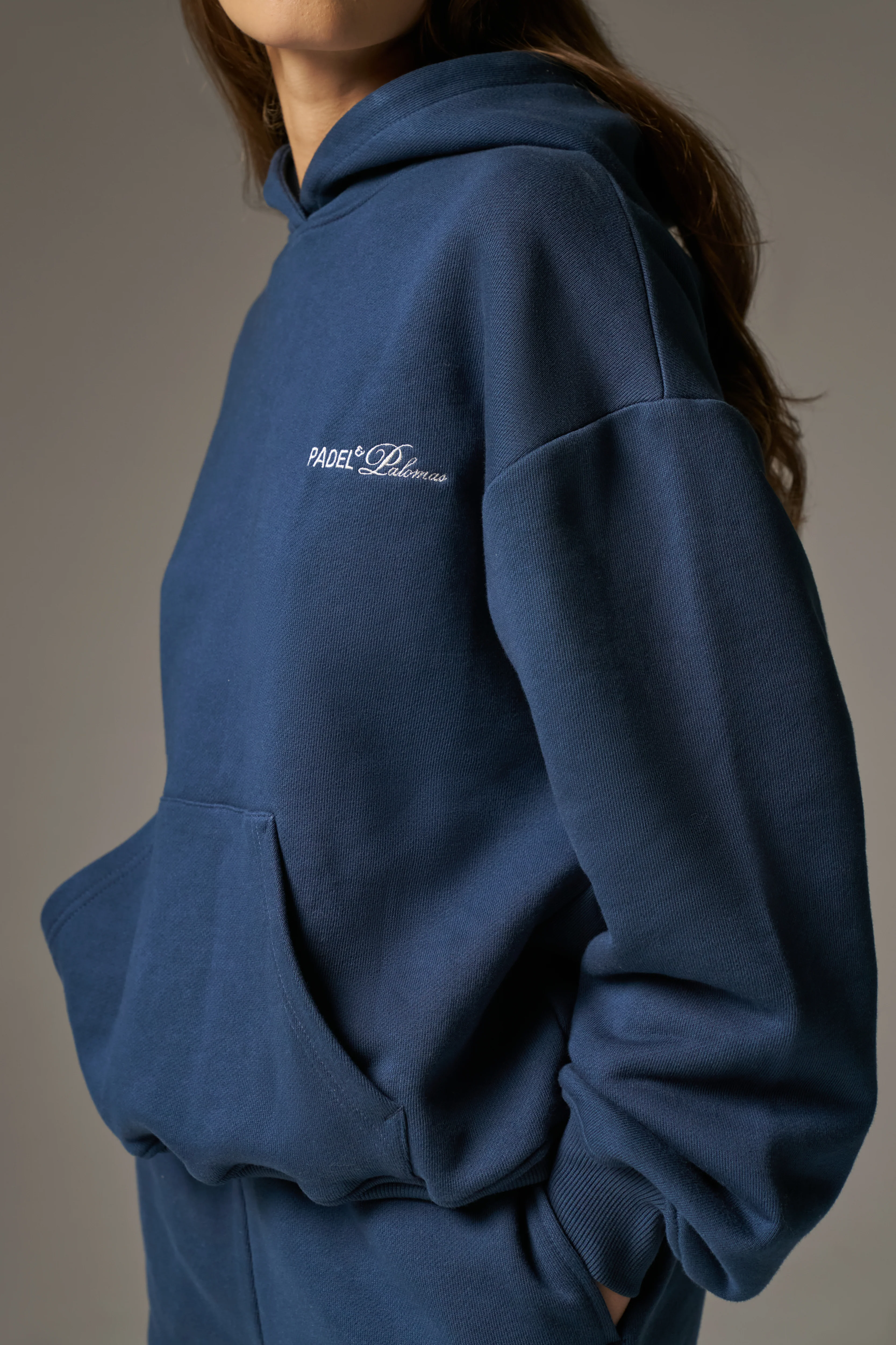 PADEL & PALOMAS OVERSIZED HOODIE - NAVY