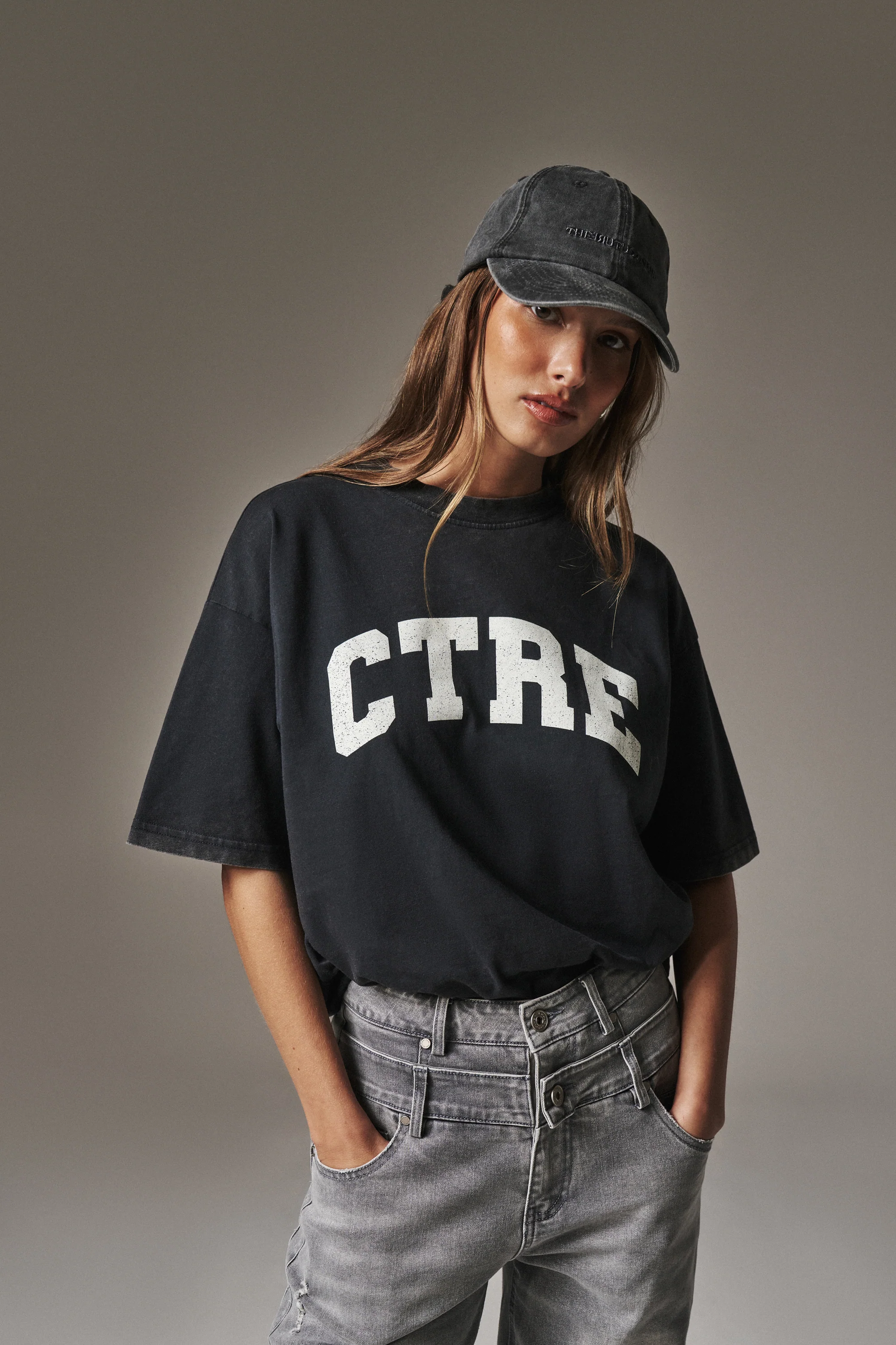 CTRE ACID WASH CRACKED T-SHIRT - ACID WASH