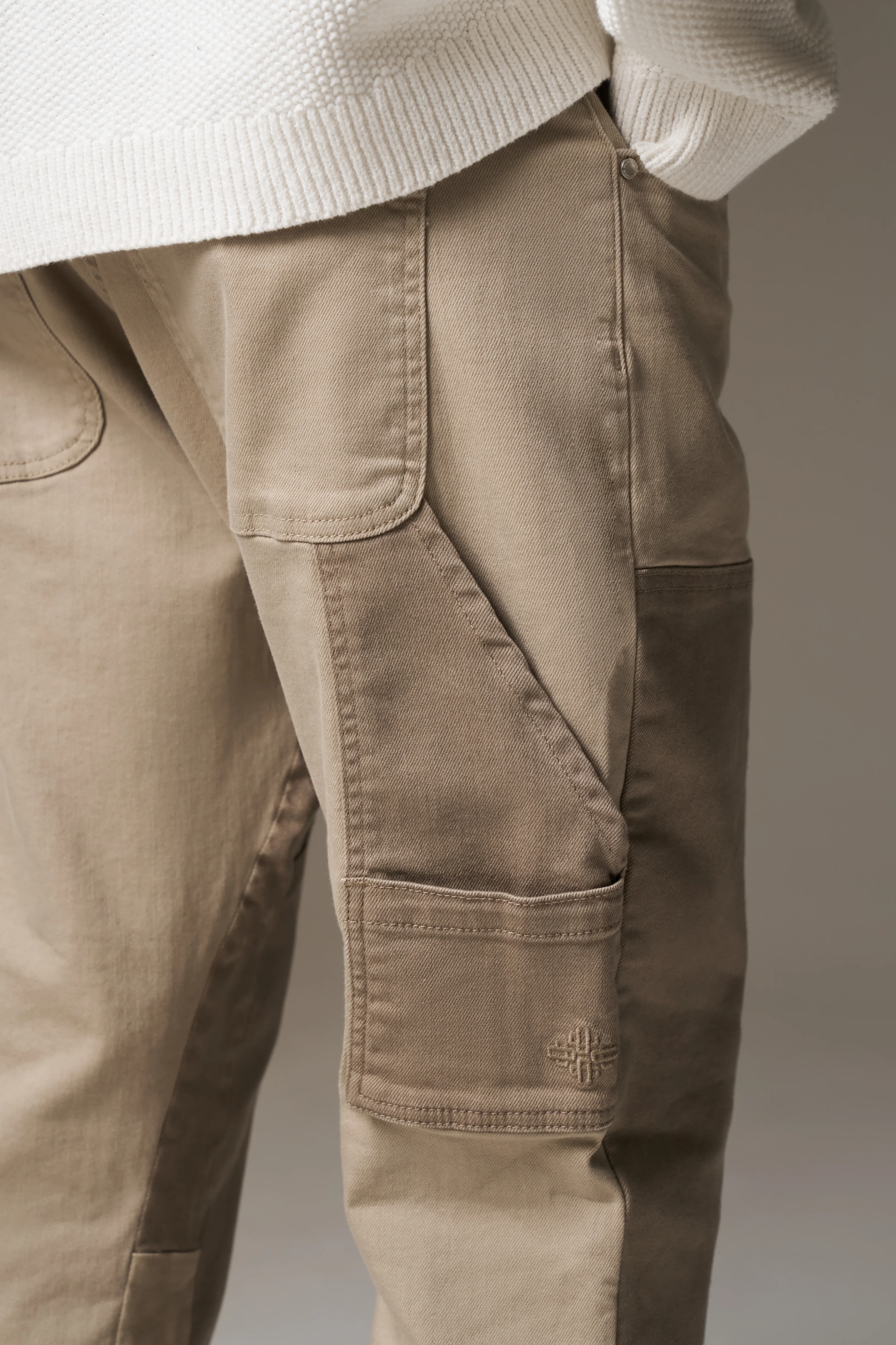 CANVAS CARPENTER TROUSER - BEIGE