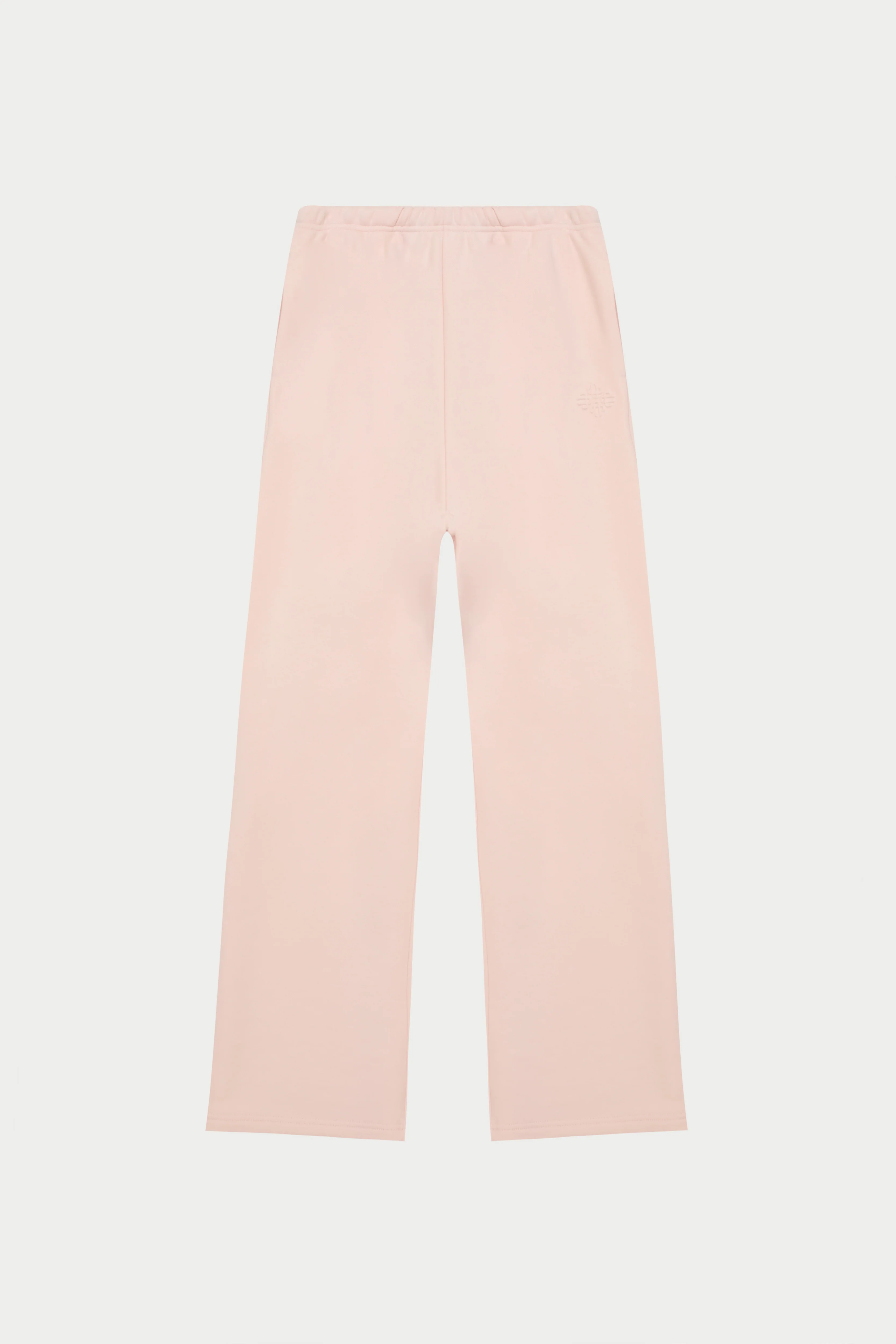 EMBOSSED STRAIGHT LEG JOGGERS - PINK