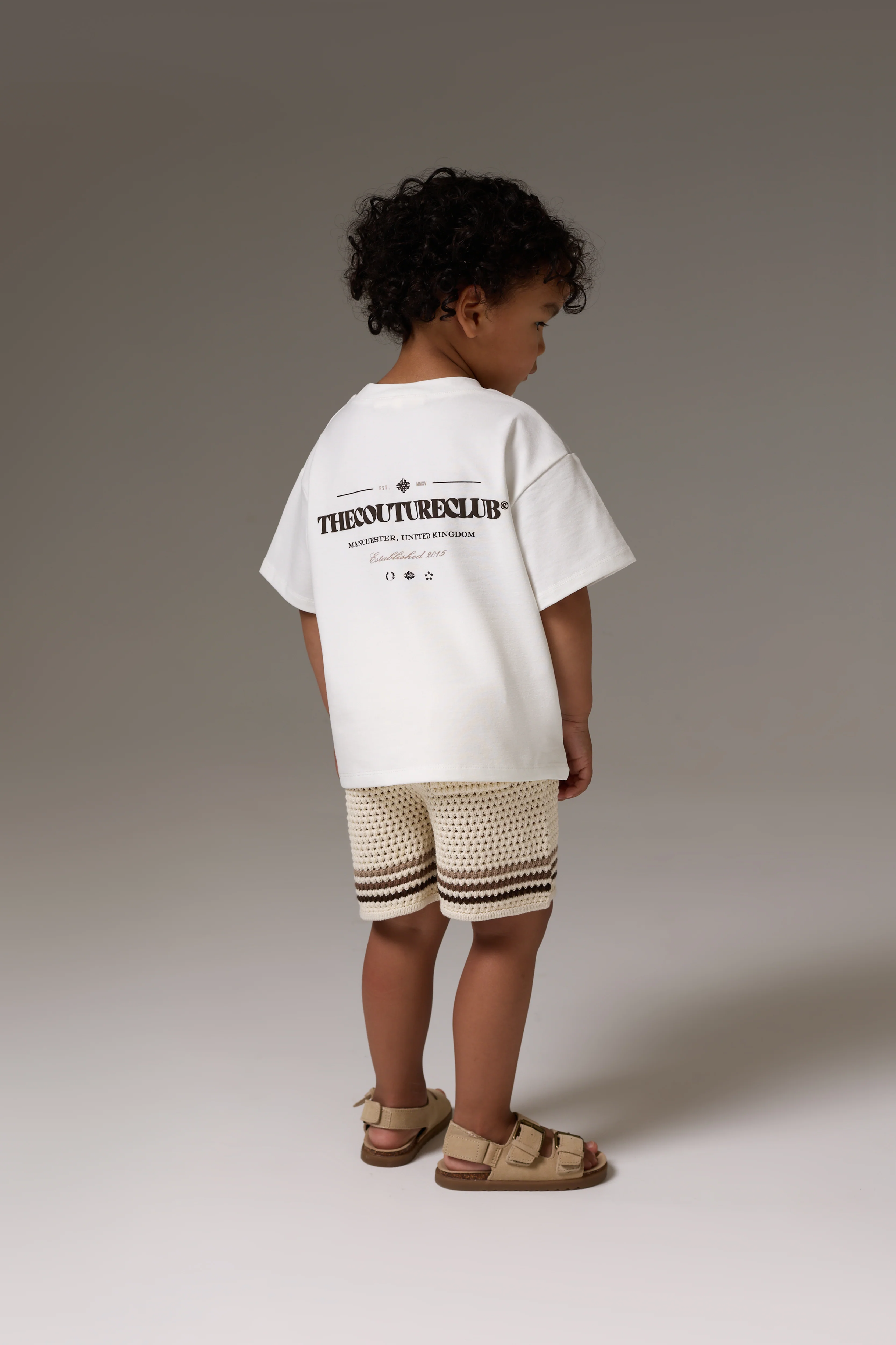 KIDS COPYRIGHT MULTI GRAPHIC T-SHIRT - OFF WHITE