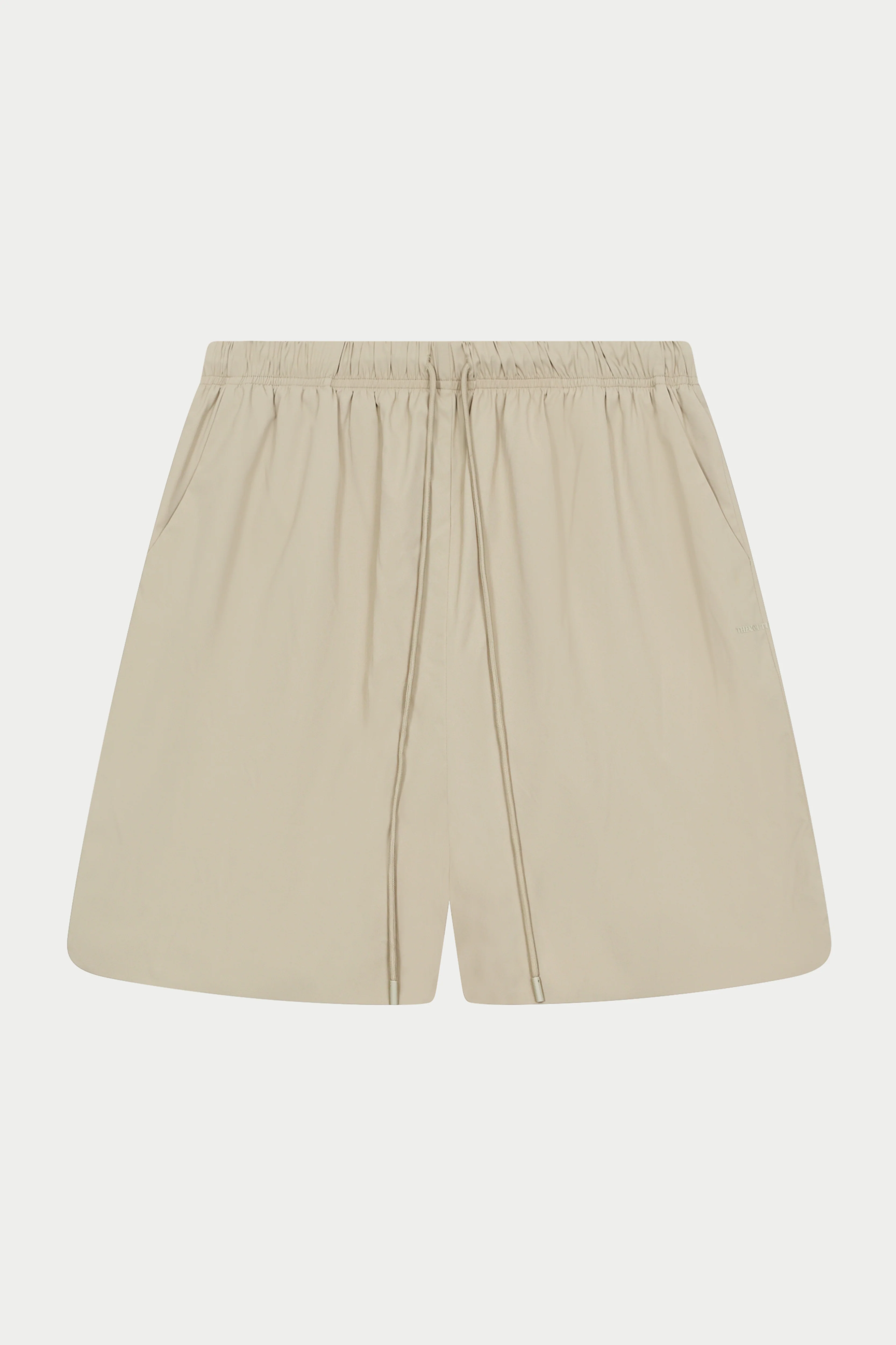 NYLON DRAWCORD SHORTS - STONE