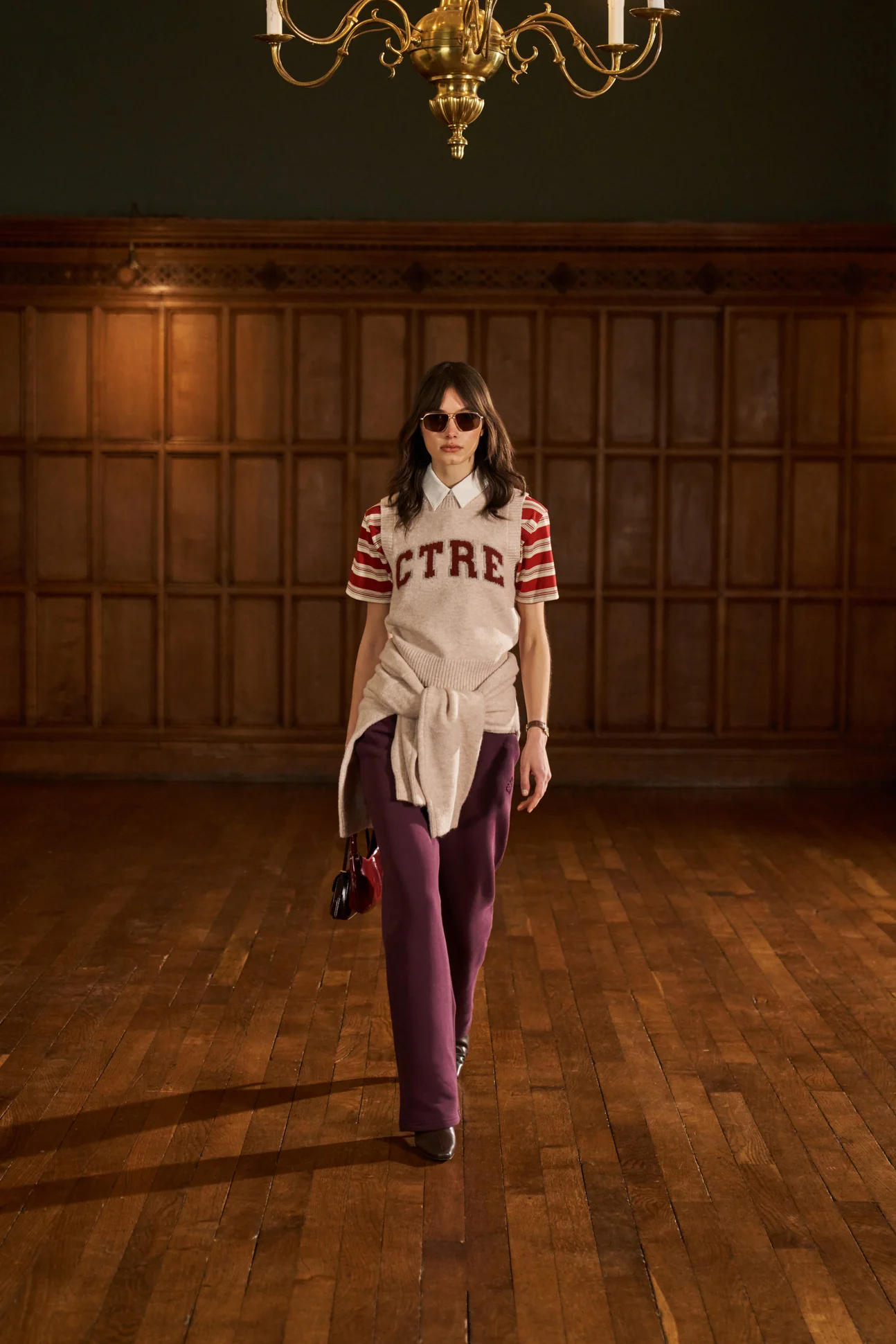 CTRE KNITTED VEST - PINK