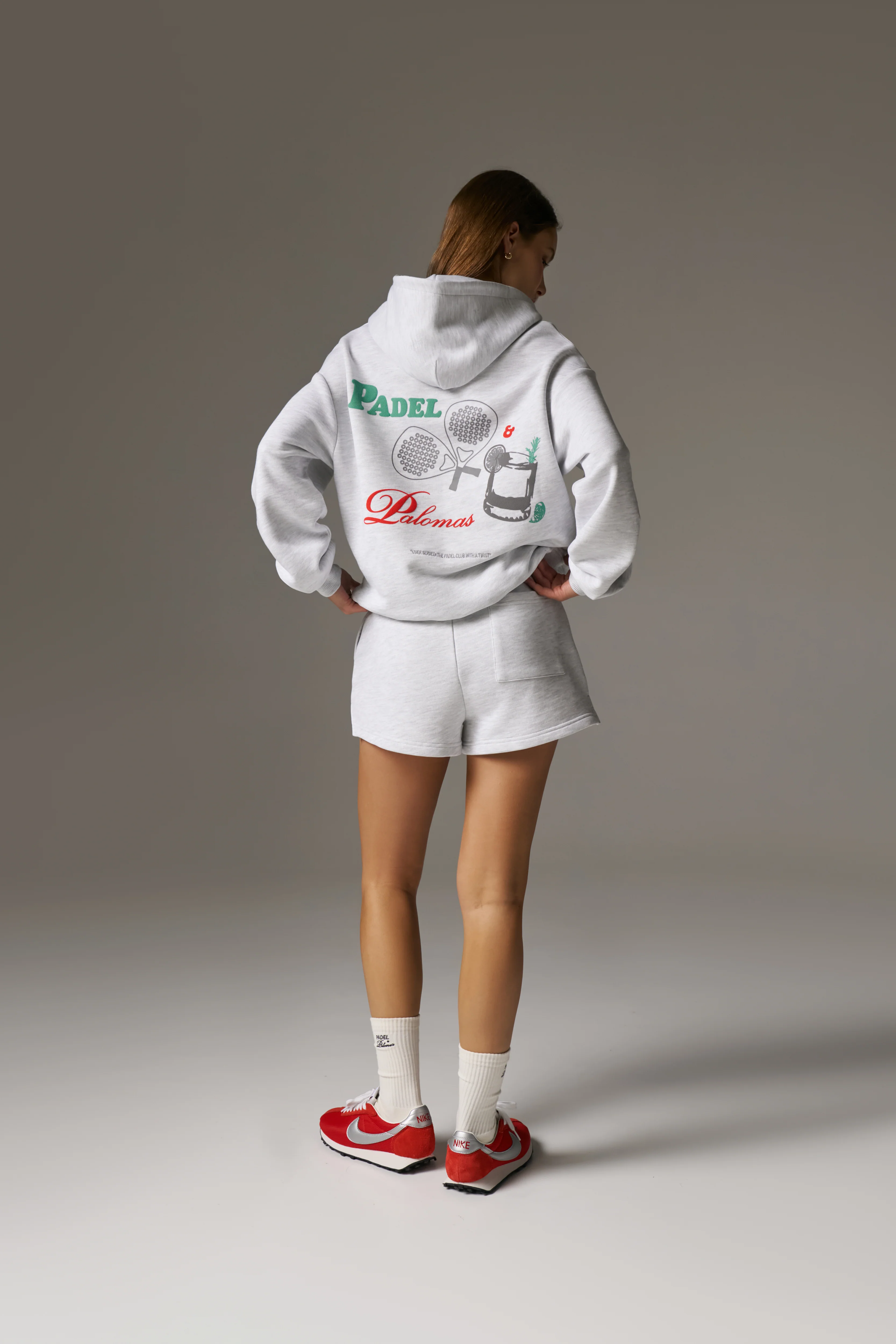 PADEL & PALOMAS OVERSIZED HOODIE - GREY MARL