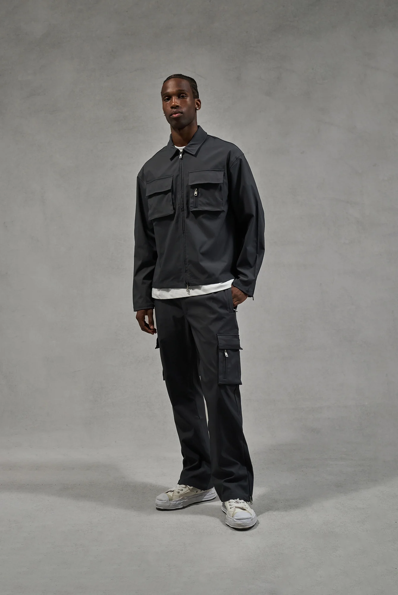 TECHNICAL LONG SLEEVE SHIRT - GREY