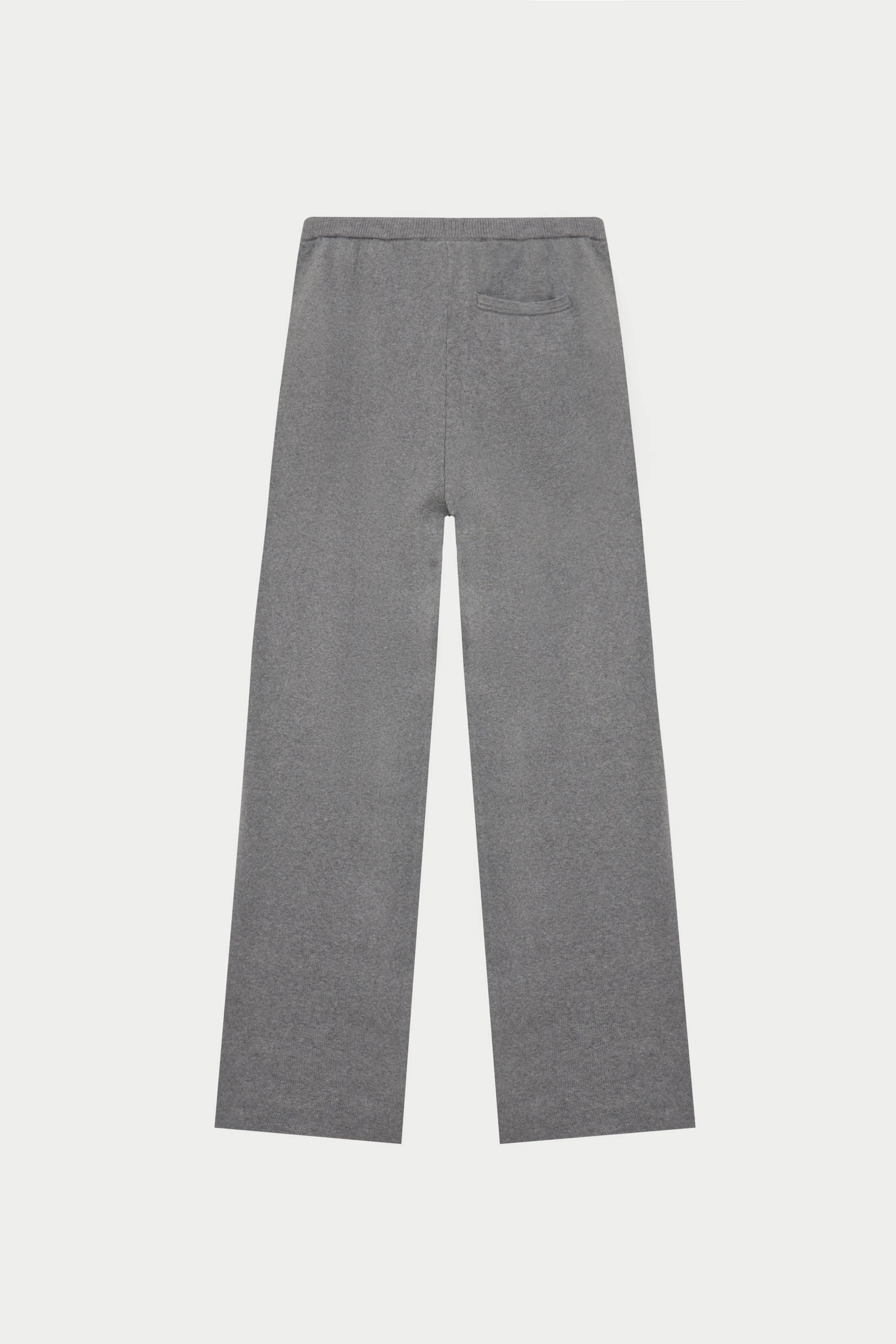 KNITTED RELAXED JOGGERS - GREY MARL