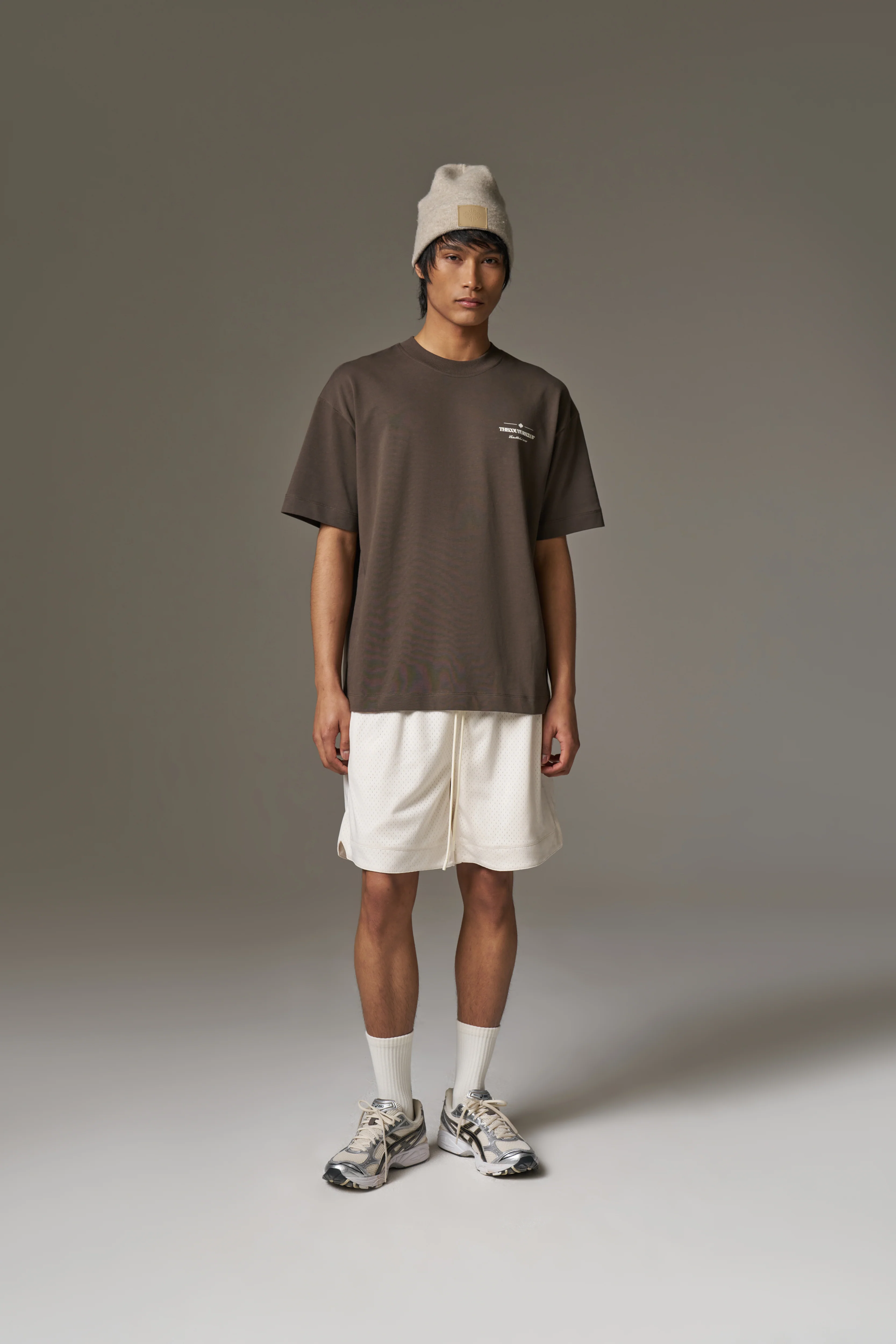 COPYRIGHT MULTI GRAPHIC T-SHIRT - BROWN