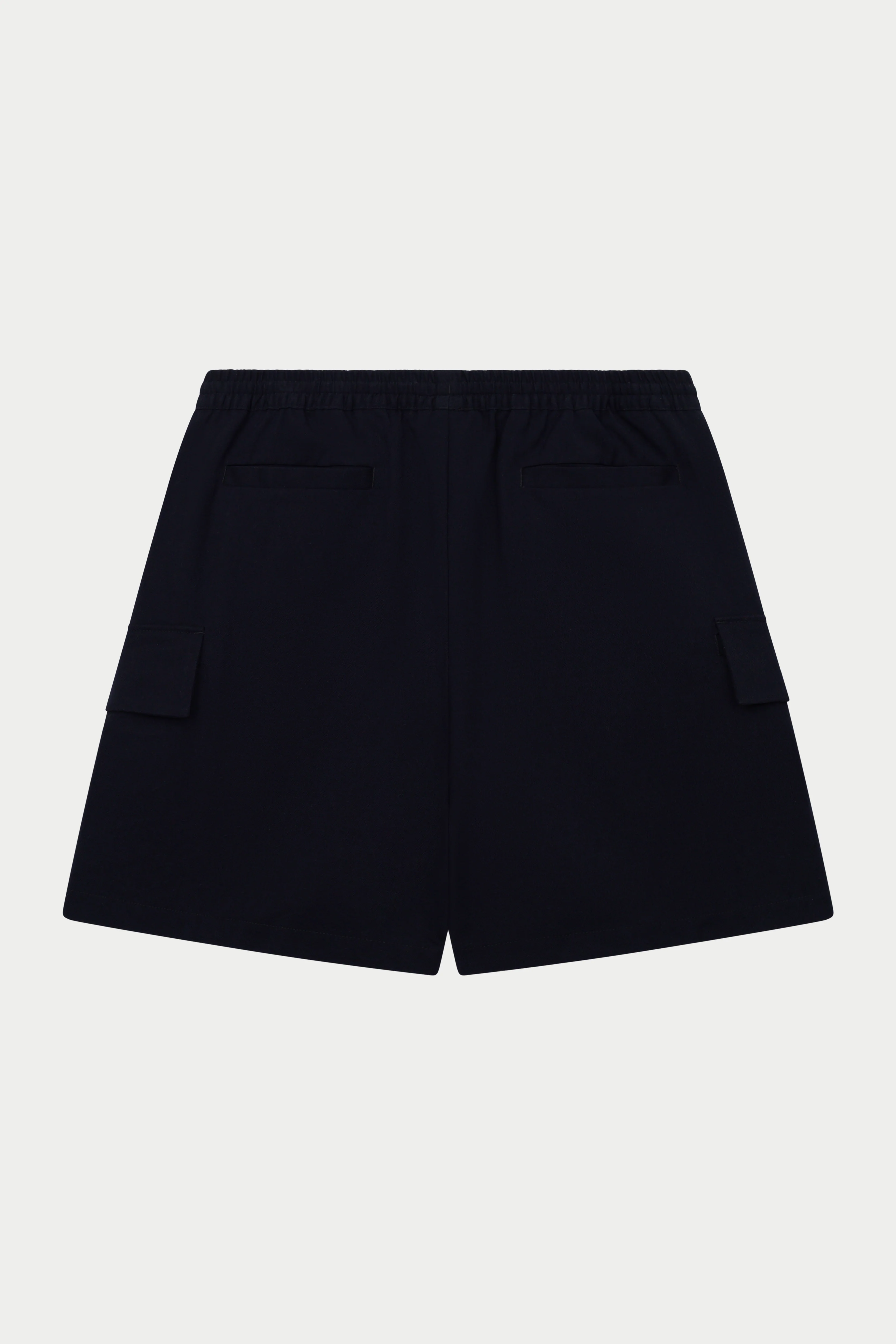 WIDE LEG SIDE POCKET SHORTS - NAVY