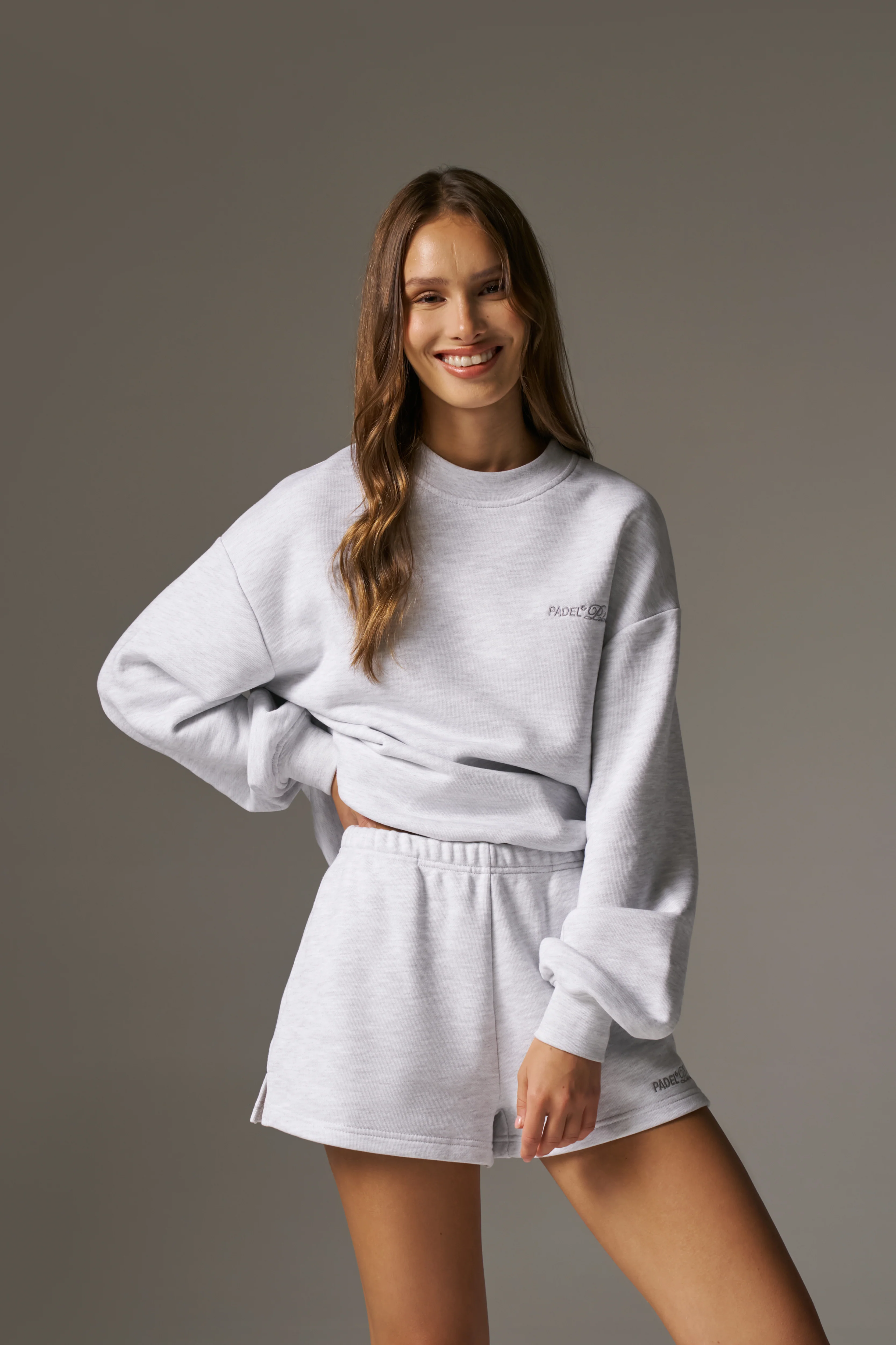 PADEL & PALOMAS SWEATSHIRT - GREY MARL