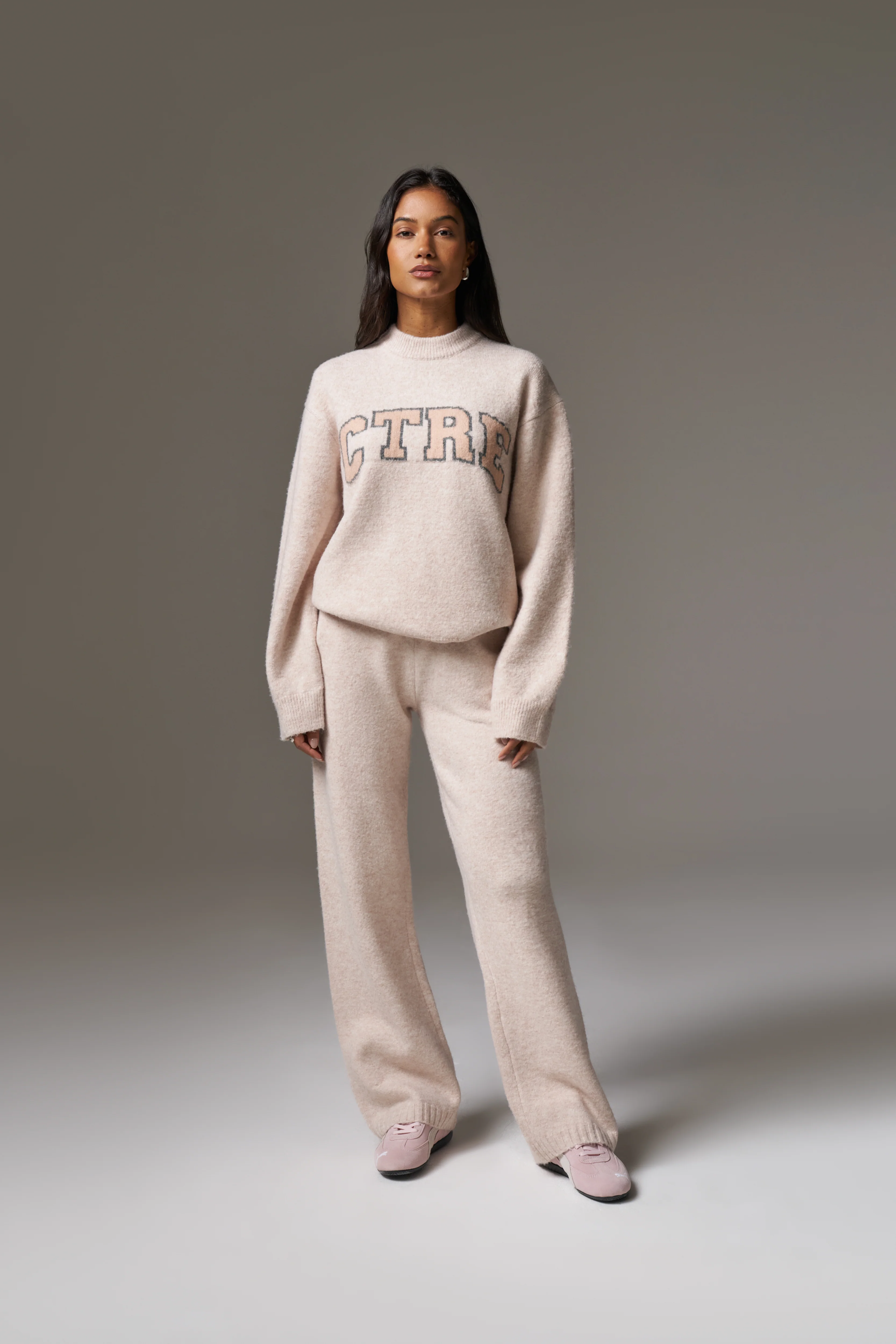 CTRE KNITTED SWEATSHIRT - PINK