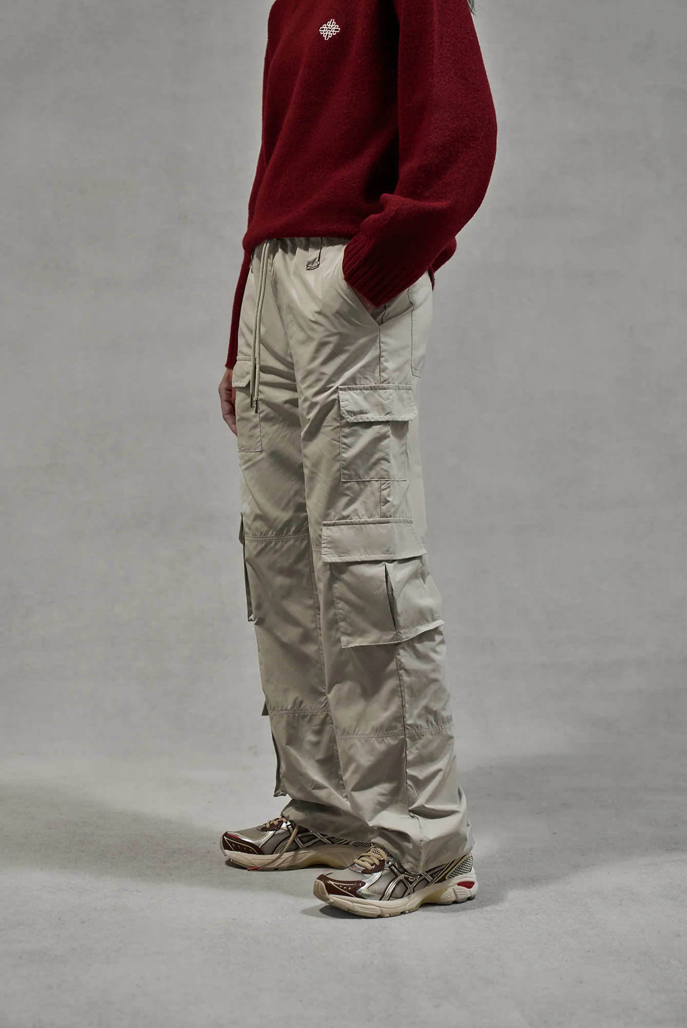 MULTI POCKET OVERSIZED CARGOS - GREY