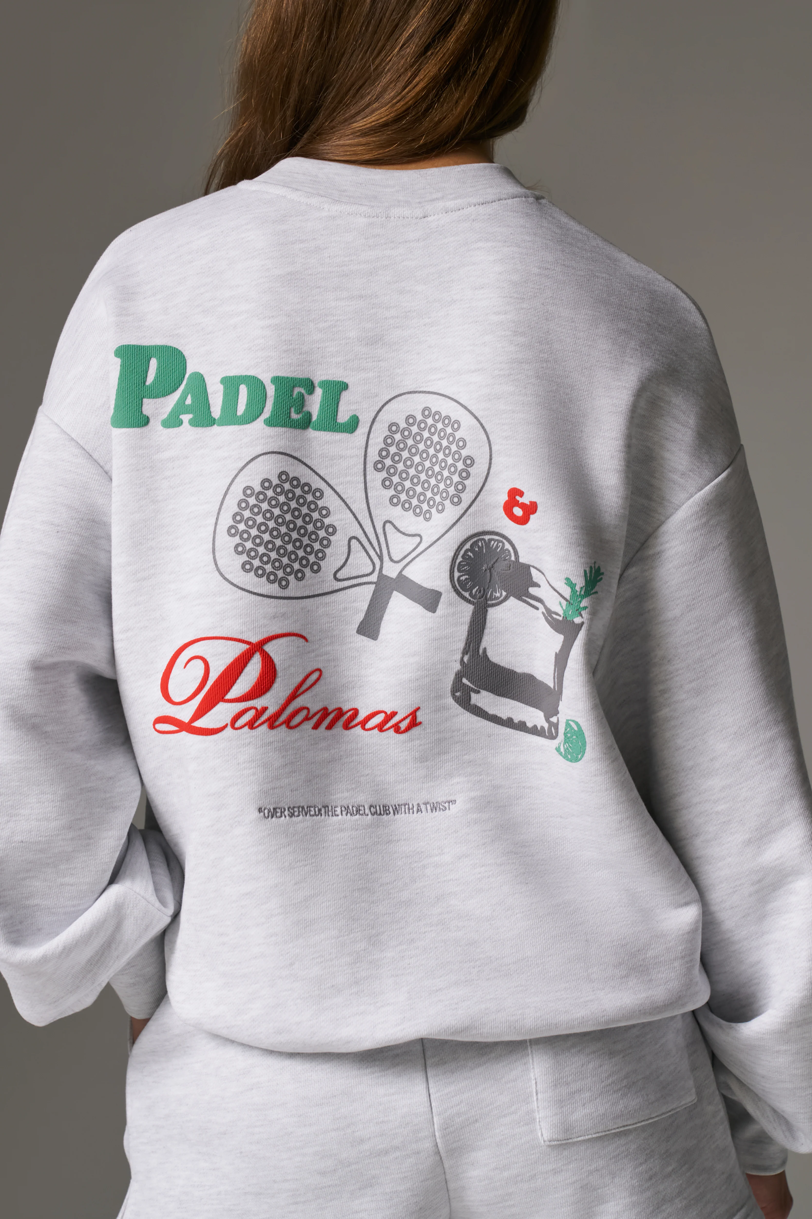 PADEL & PALOMAS SWEATSHIRT - GREY MARL