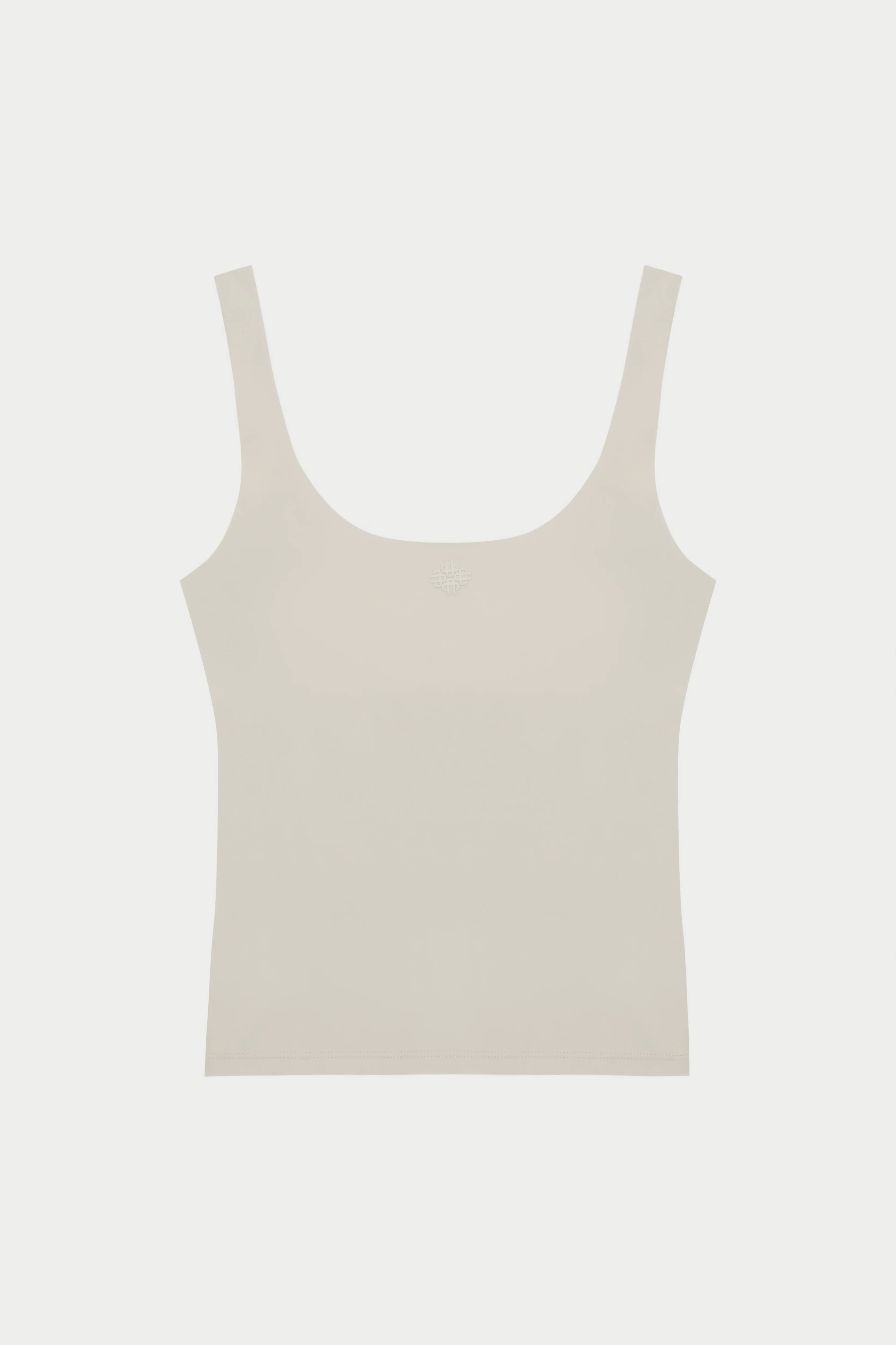 SCULPTING STRETCH SCOOP NECK SPORTS TOP - BONE