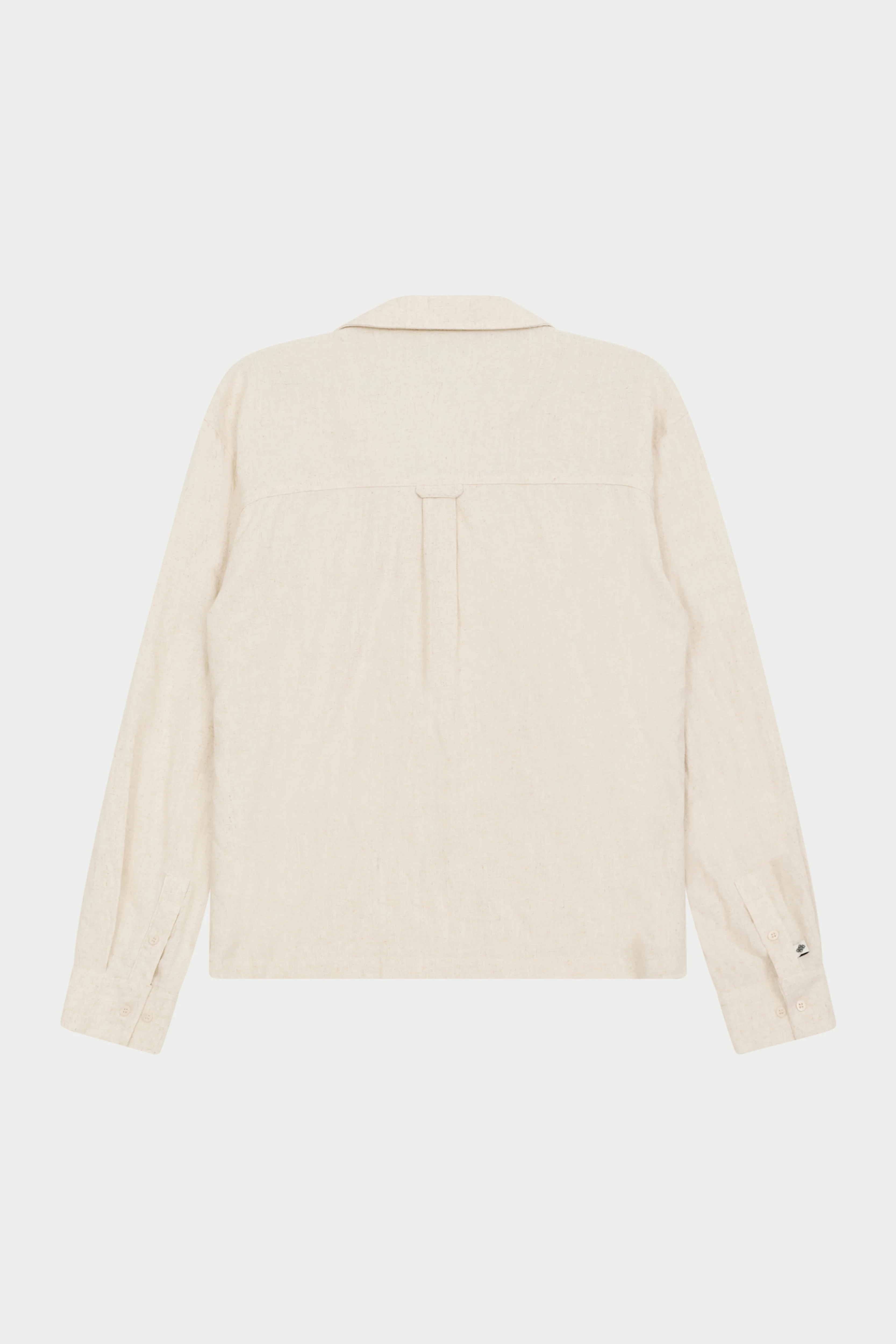 TEXTURED WOVEN SHIRT - BEIGE