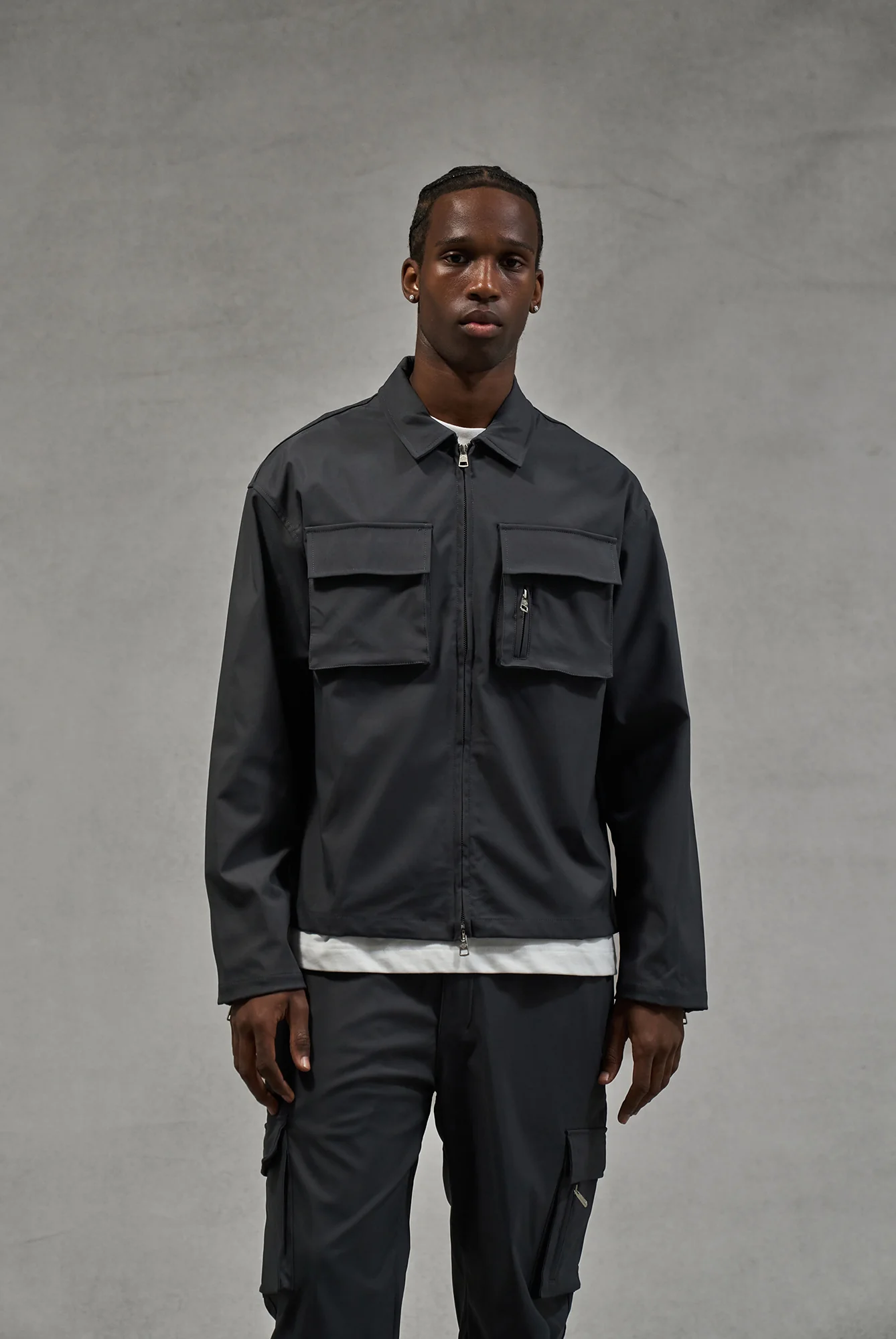 TECHNICAL LONG SLEEVE SHIRT - GREY