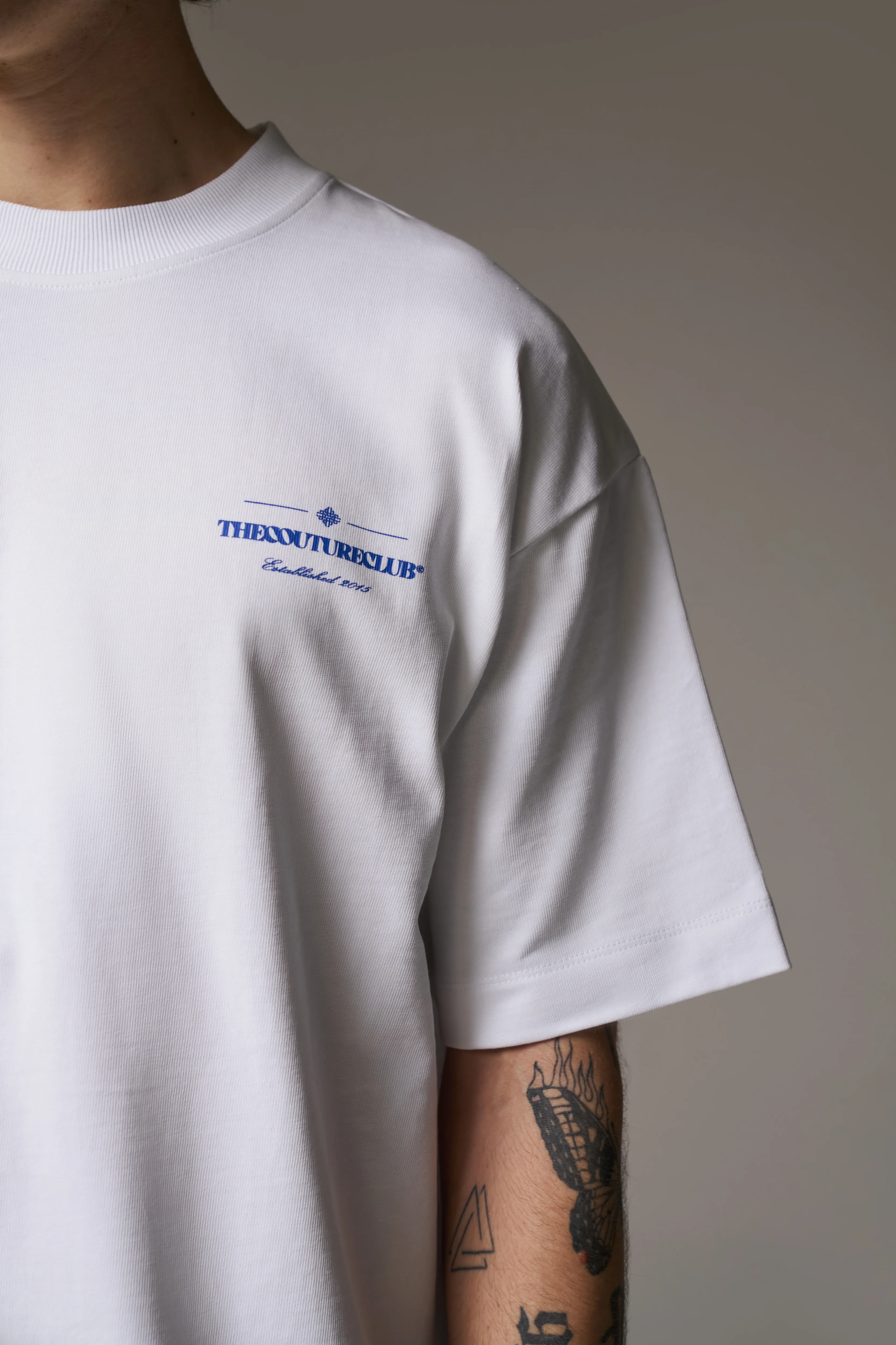 COPYRIGHT MULTI GRAPHIC T-SHIRT - COBALT