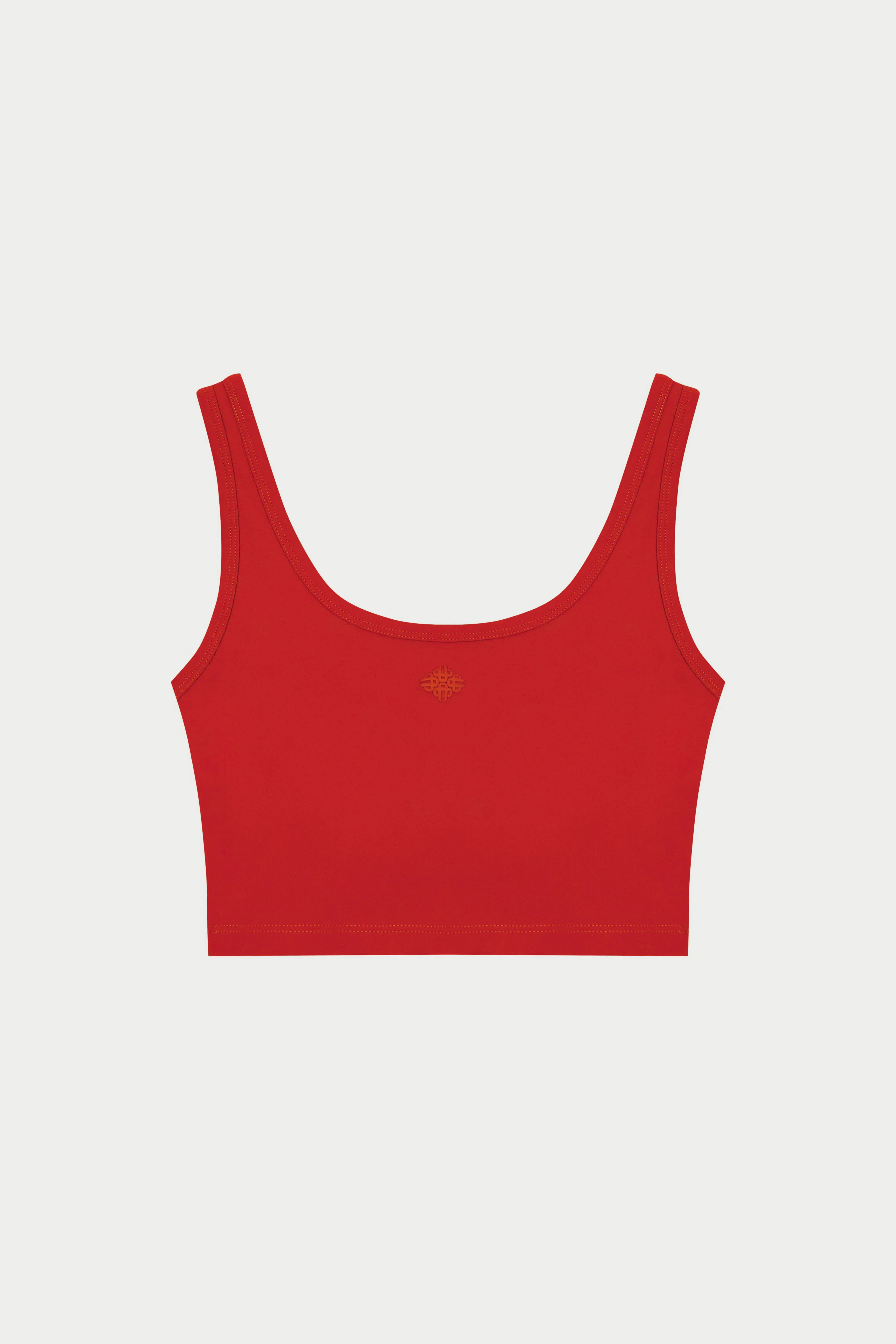 SCULPTING STRETCH EMBLEM SPORTS BRA - RED
