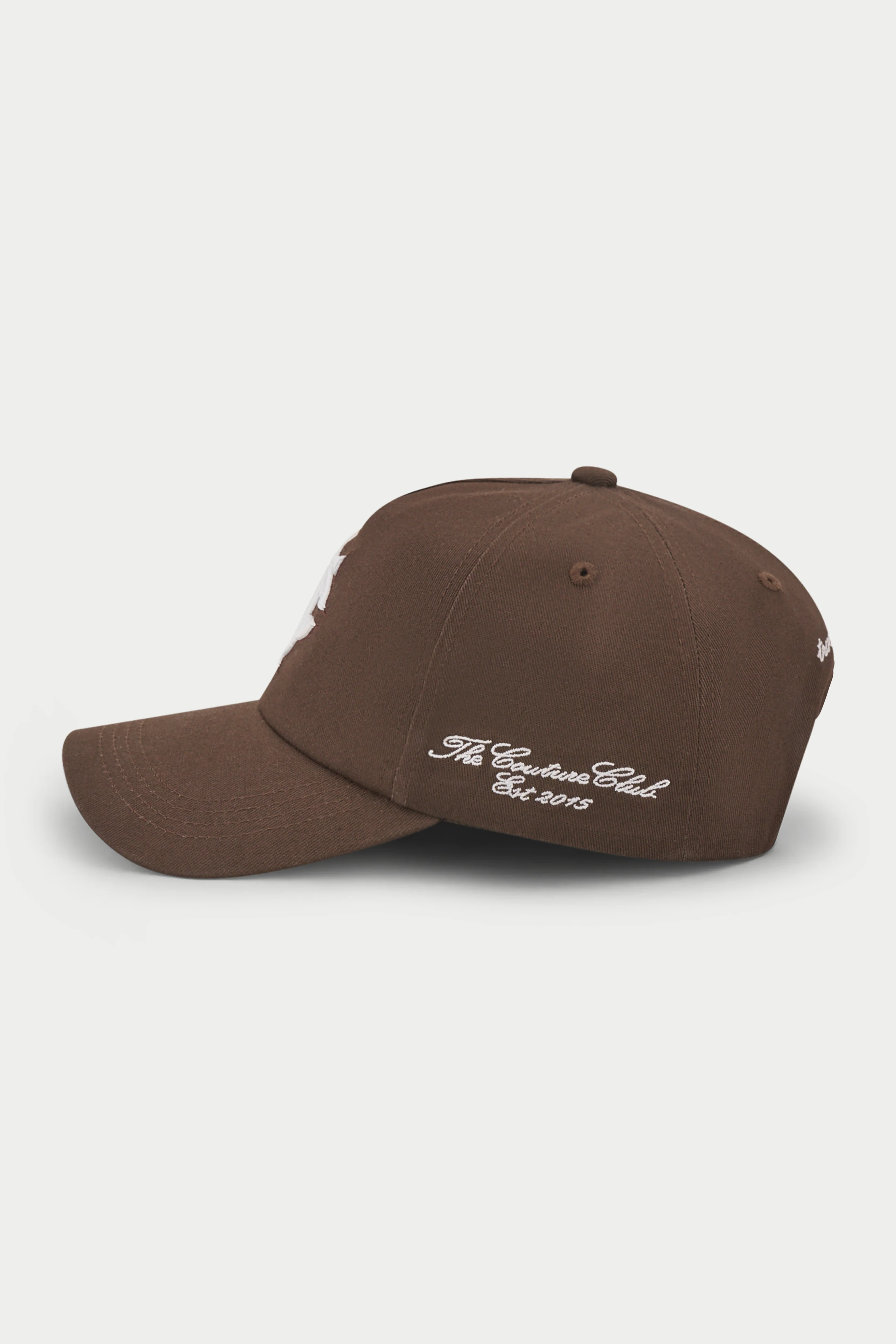 MONOGRAM EMBLEM CAP - BROWN