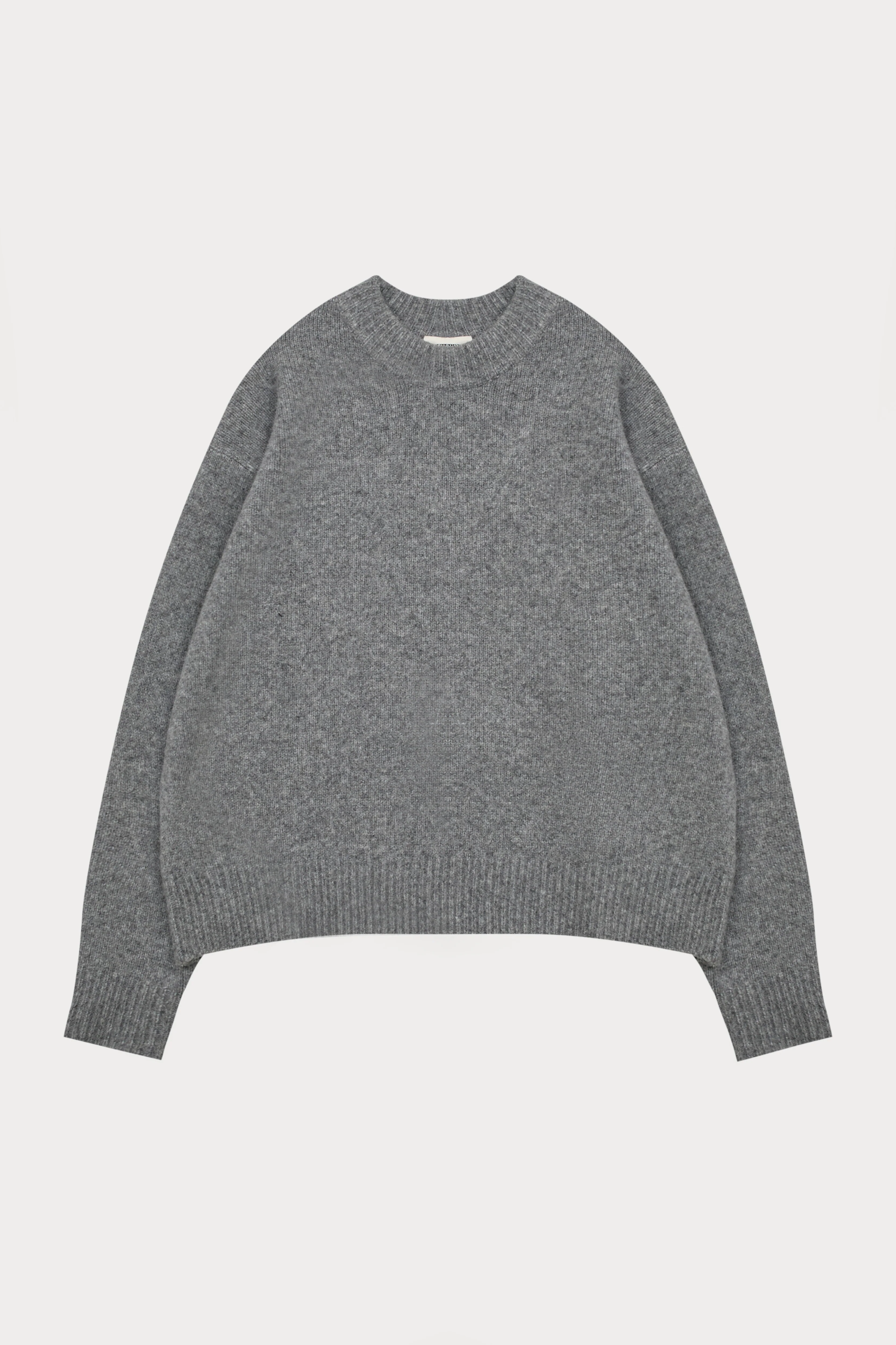 COPYRIGHT BRUSHED KNIT JUMPER - GREY MARL