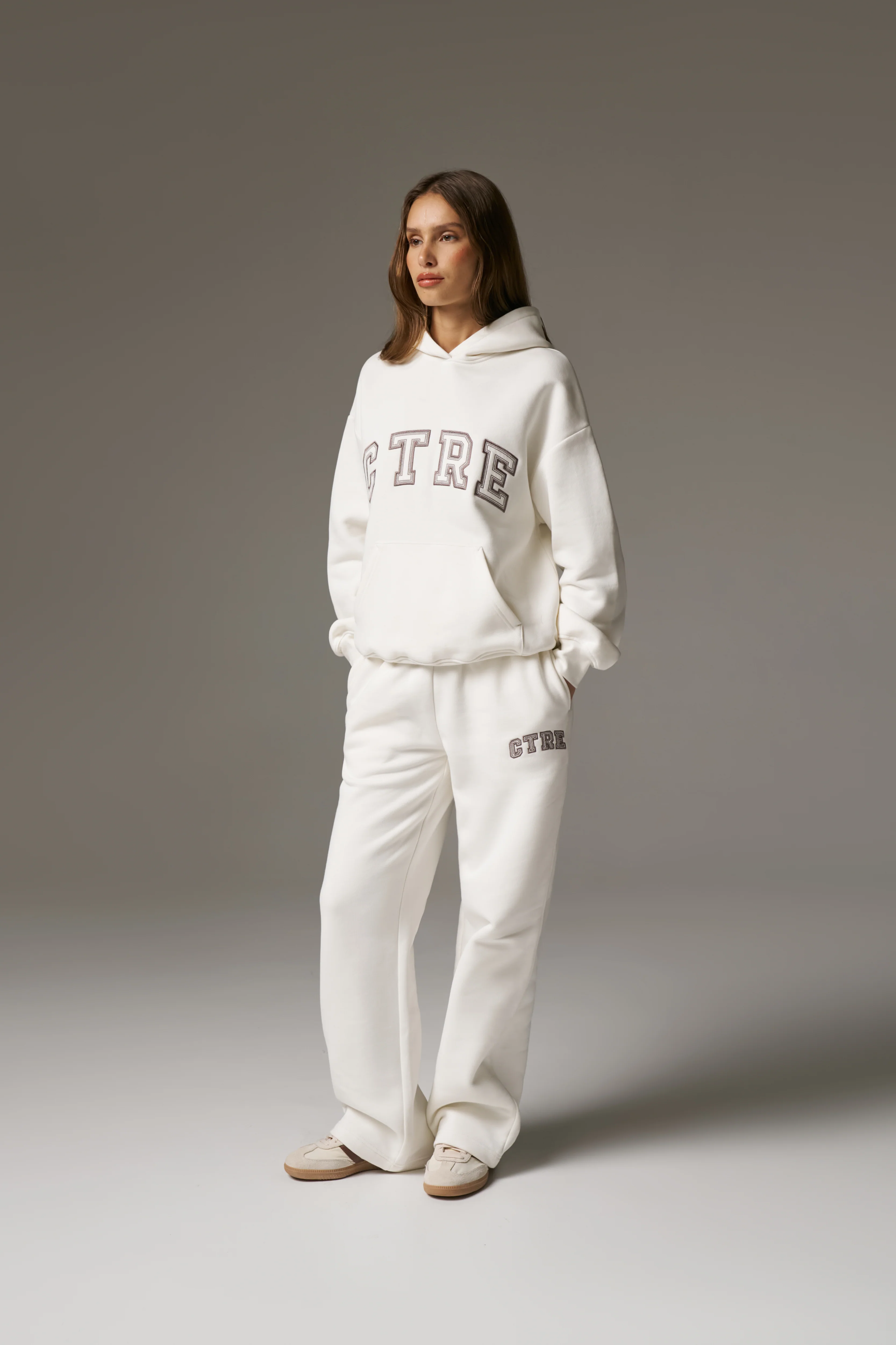 CTRE RELAXED HOODIE - OFF WHITE
