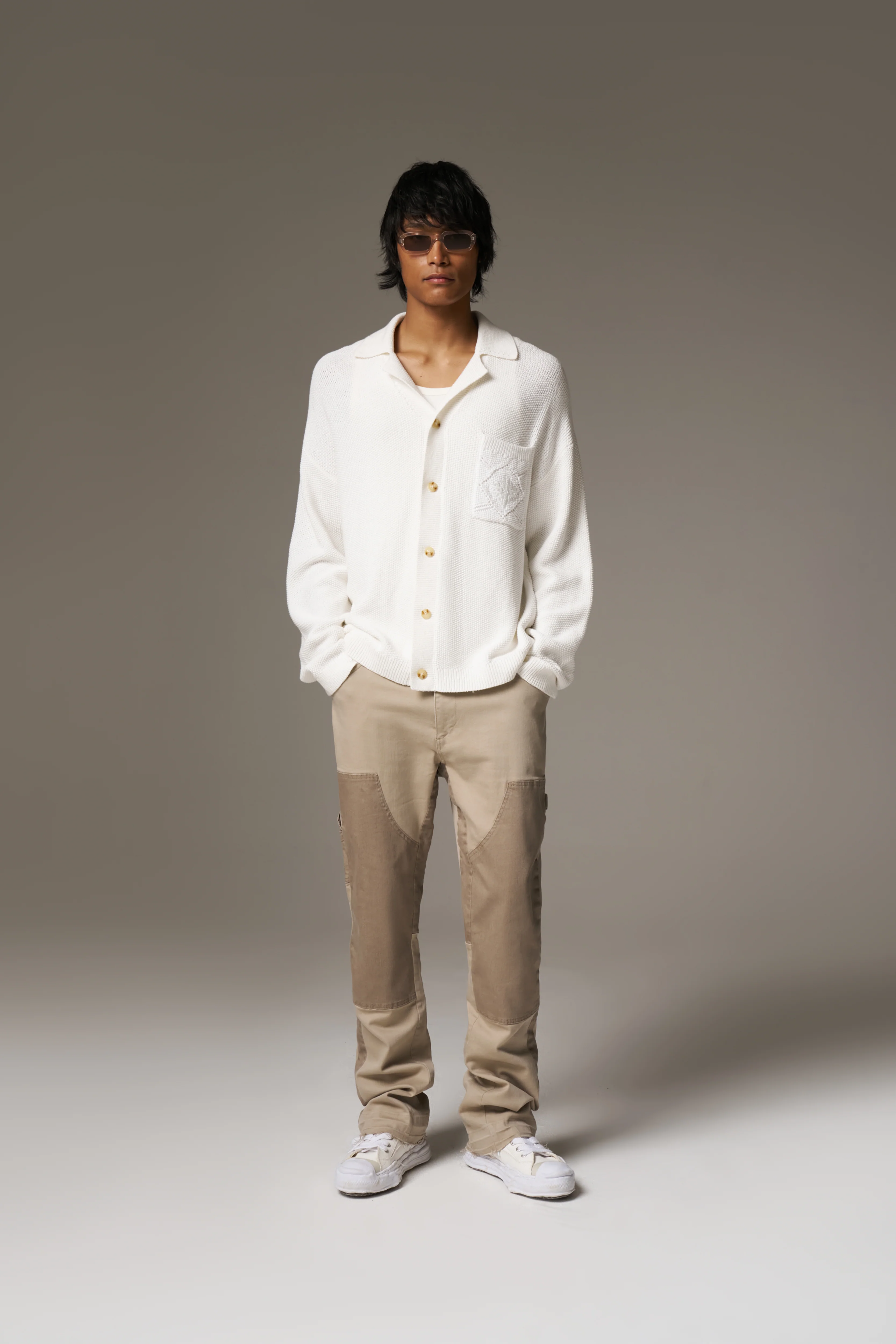 CANVAS CARPENTER TROUSER - BEIGE