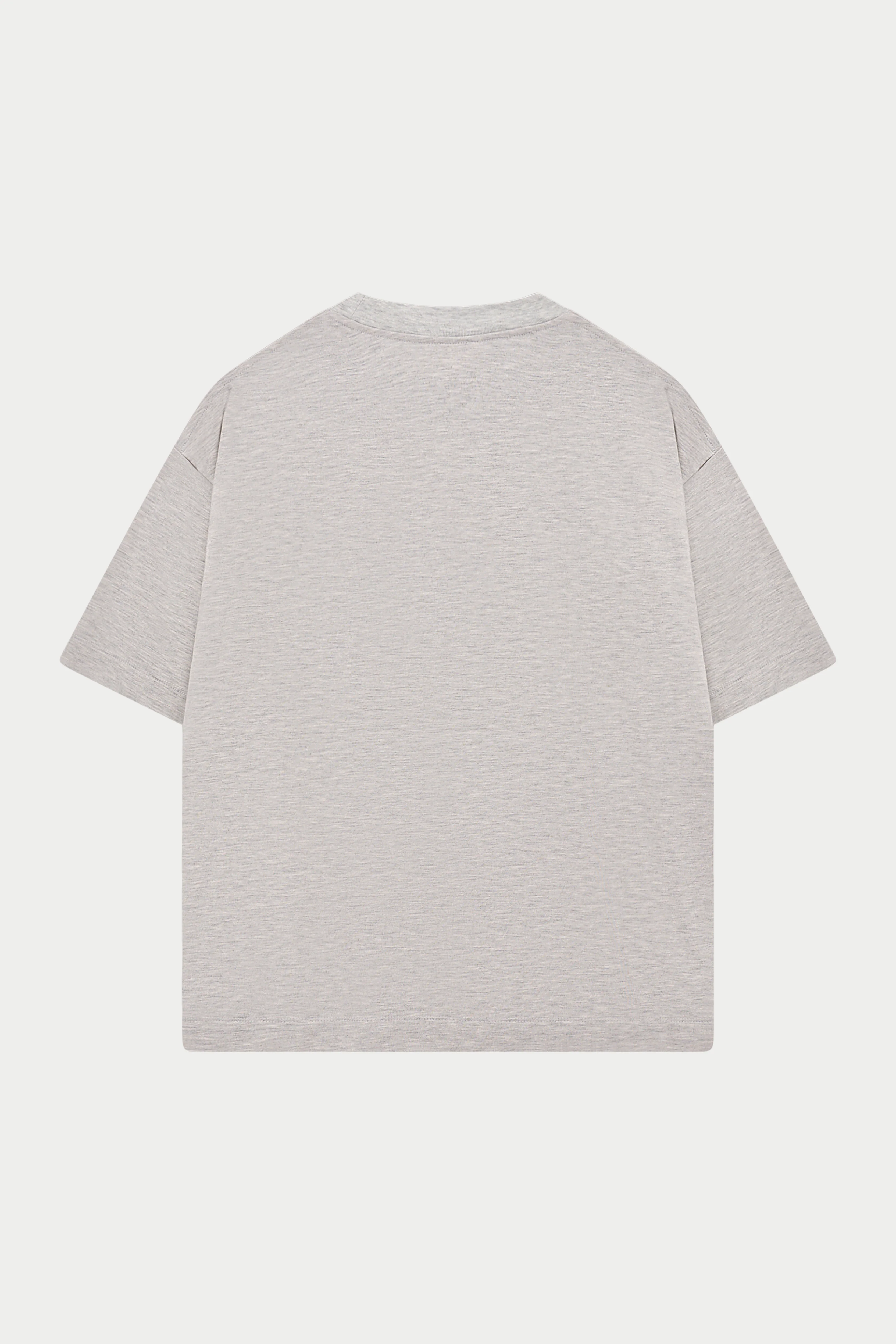 MONOGRAM EMBLEM T-SHIRT - GREY MARL