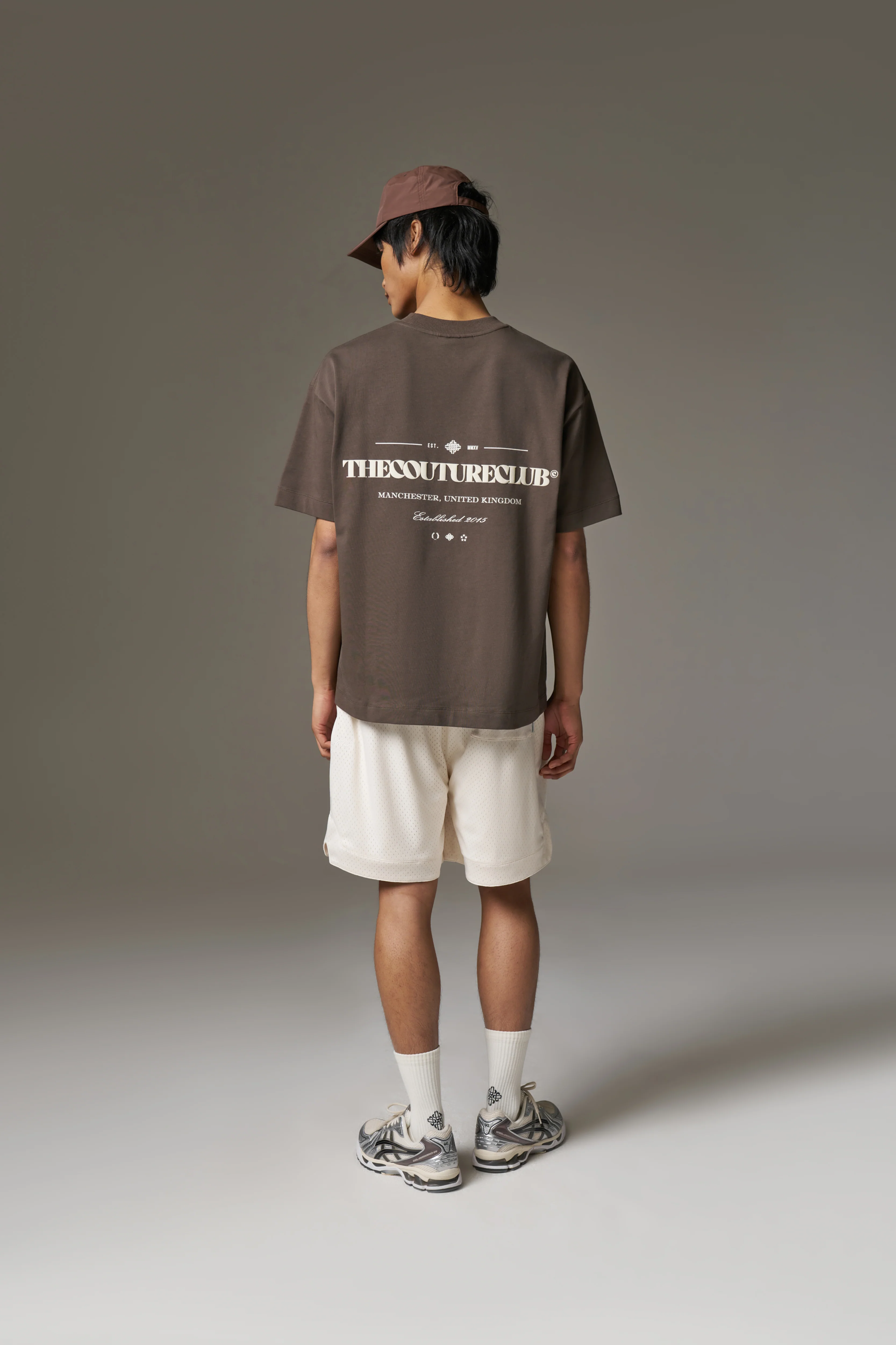 COPYRIGHT MULTI GRAPHIC T-SHIRT - BROWN