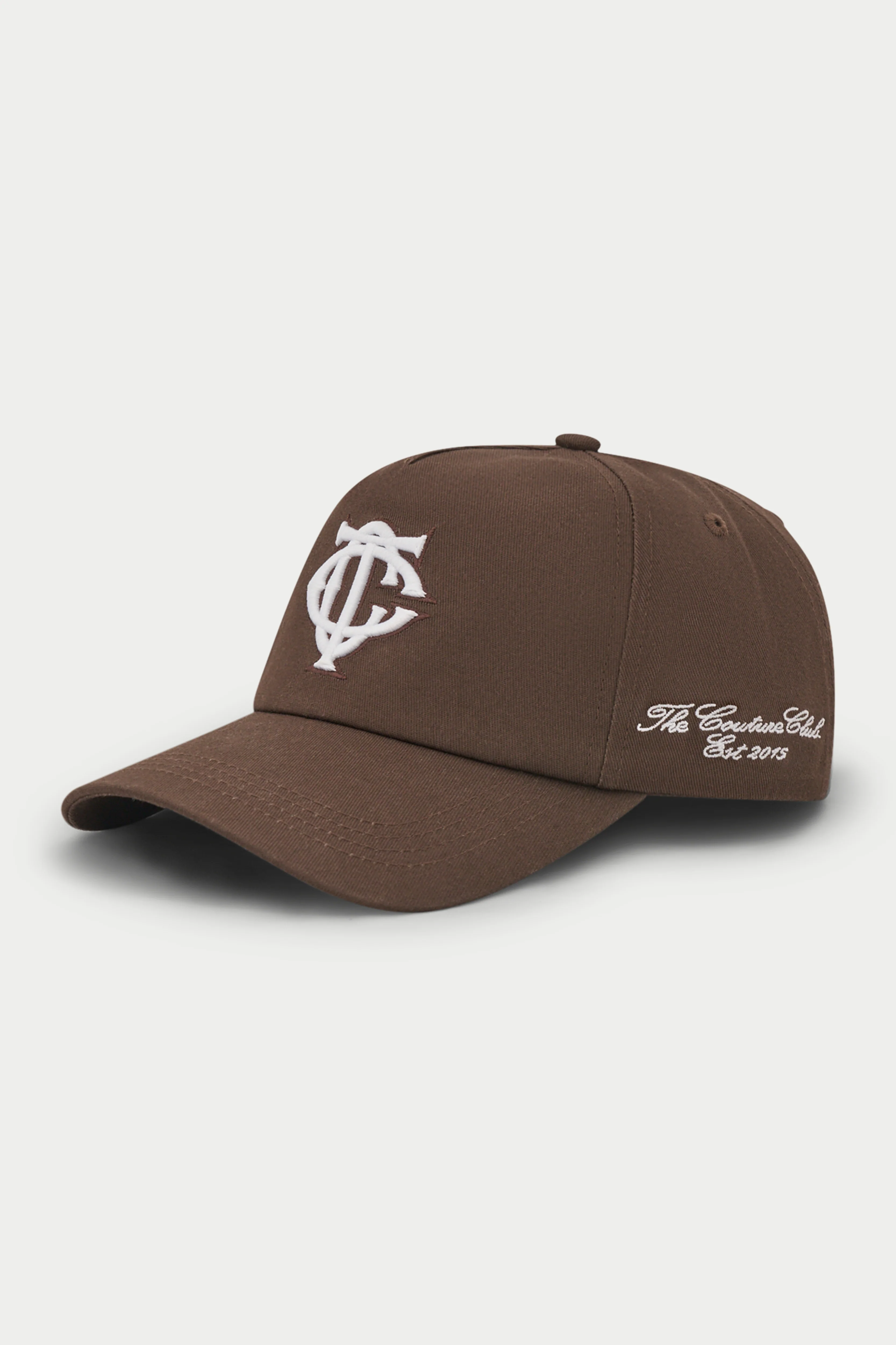 MONOGRAM EMBLEM CAP - BROWN