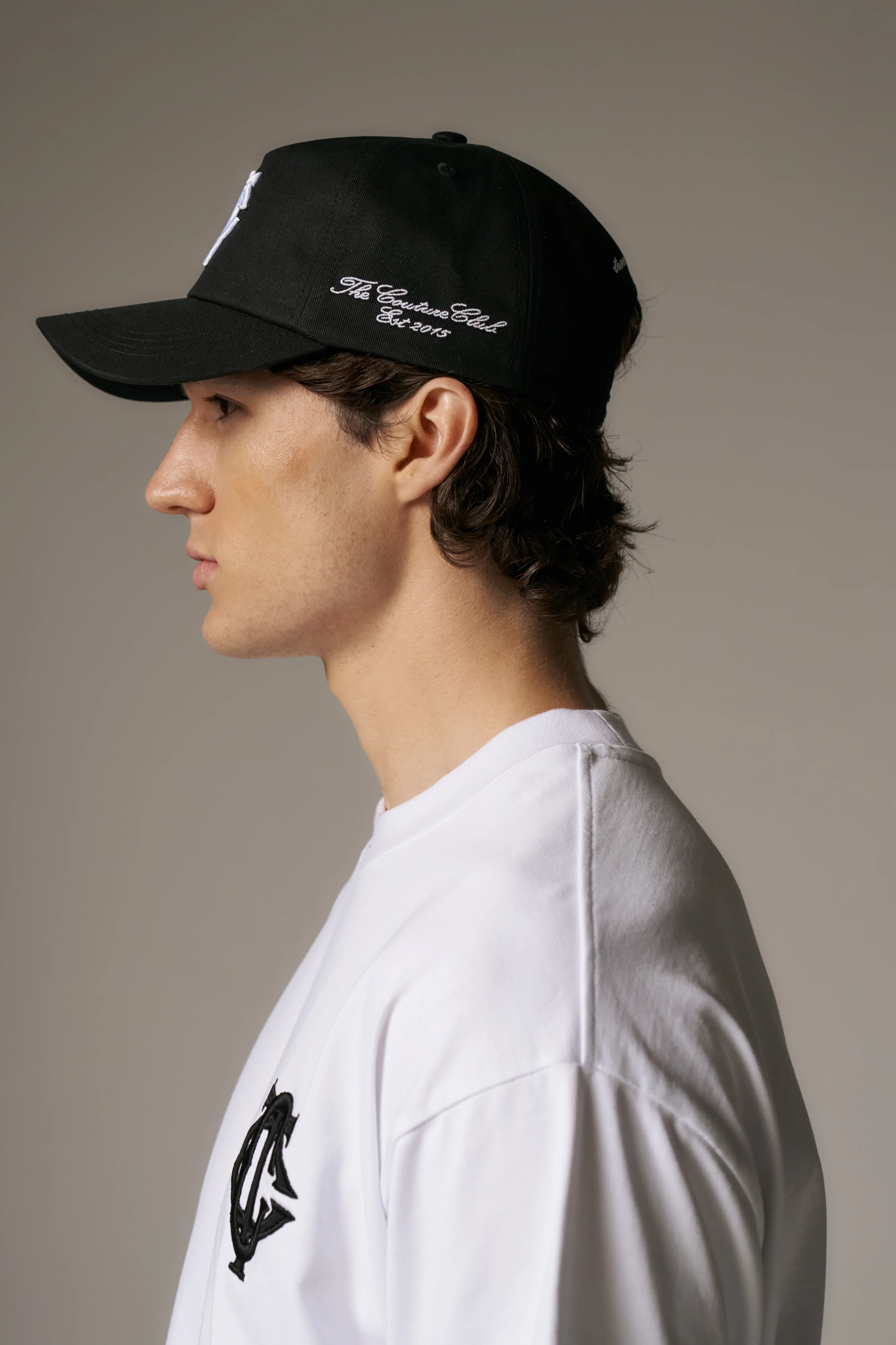 MONOGRAM EMBLEM CAP - BLACK