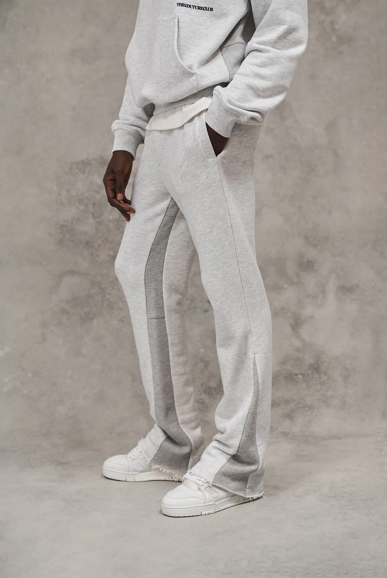 DESIGN DEPARTMENT PANEL JOGGERS - GREY MARL