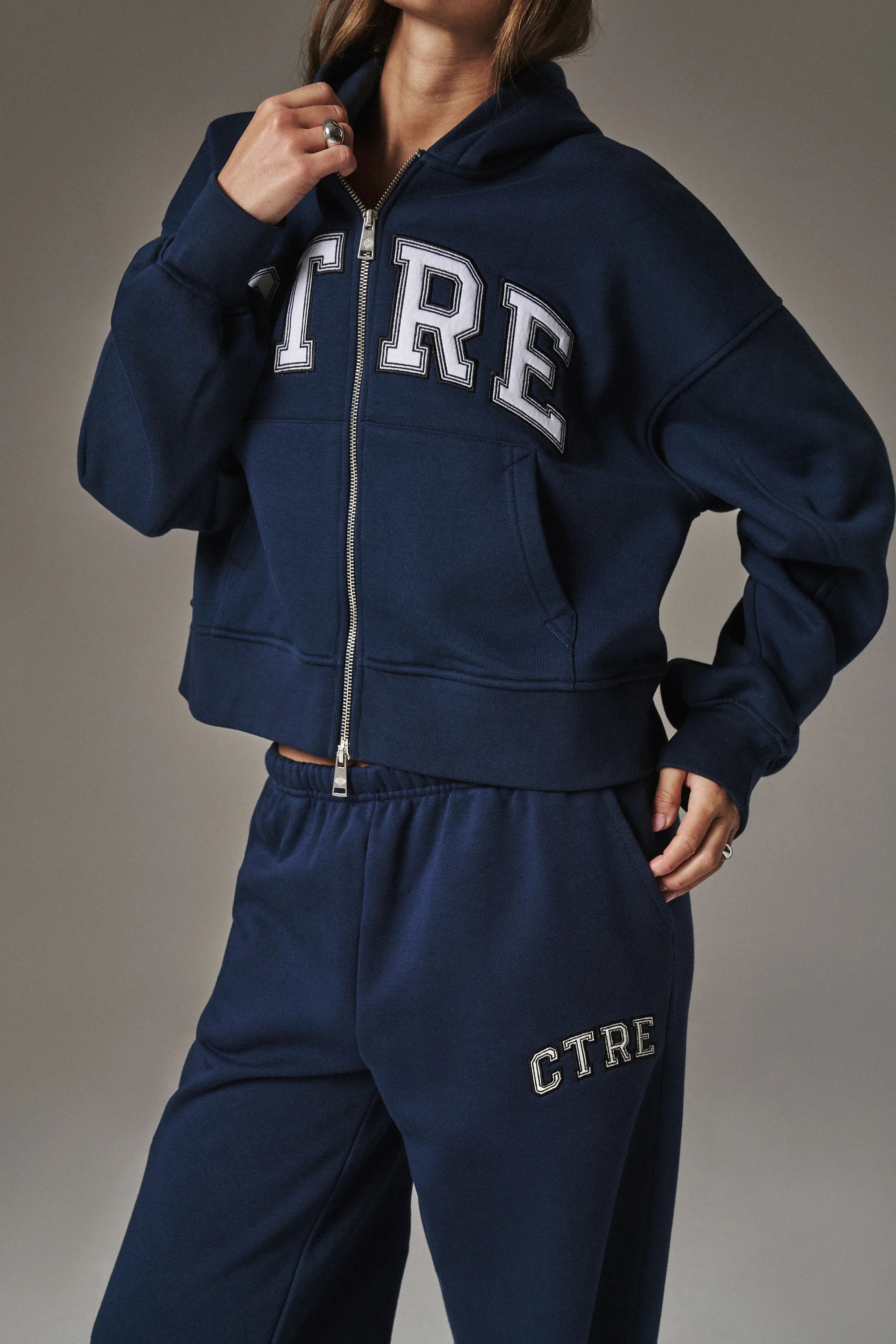 CTRE WIDE LEG JOGGERS - NAVY