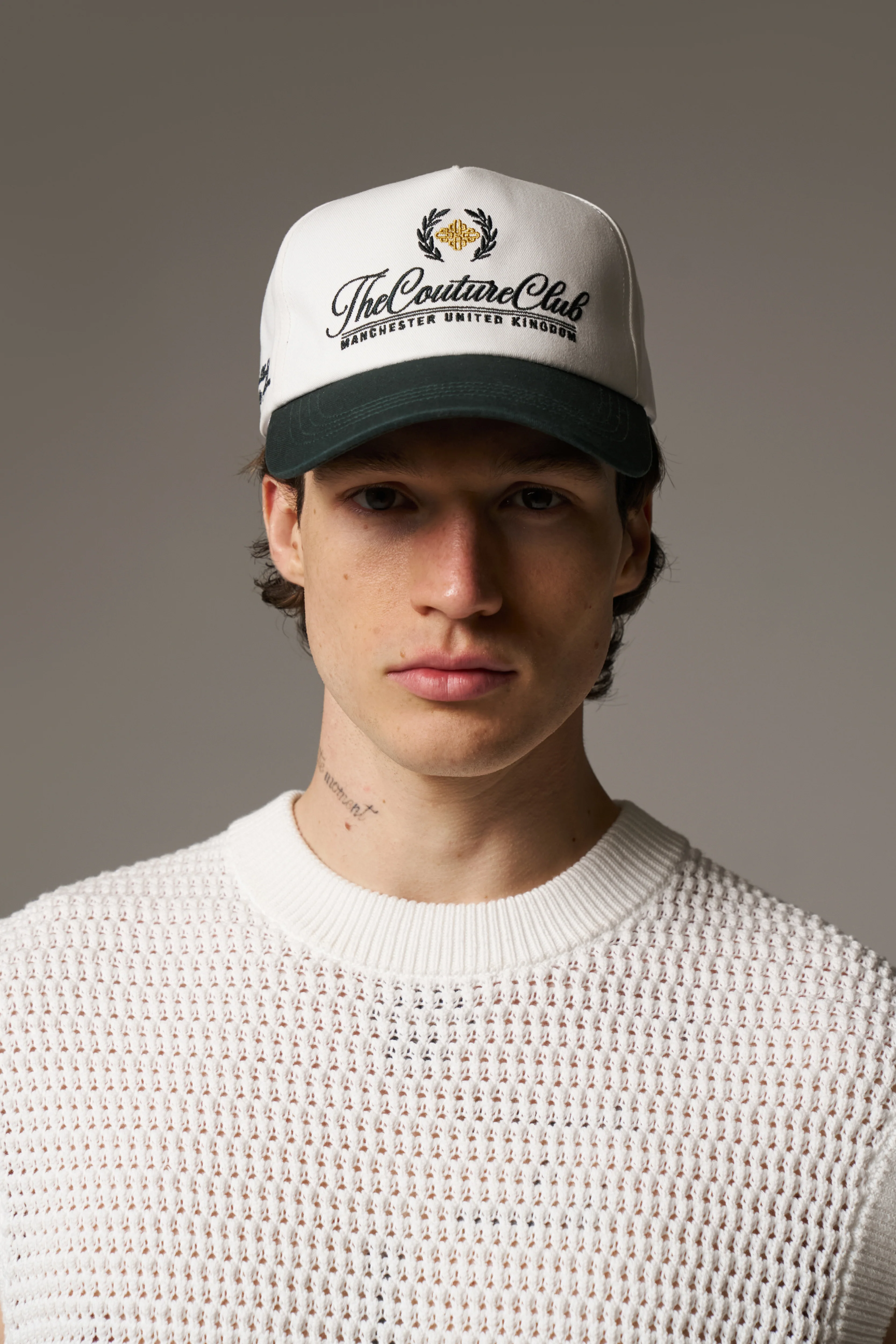 LAUREL EMBROIDERY CAP - FOREST GREEN