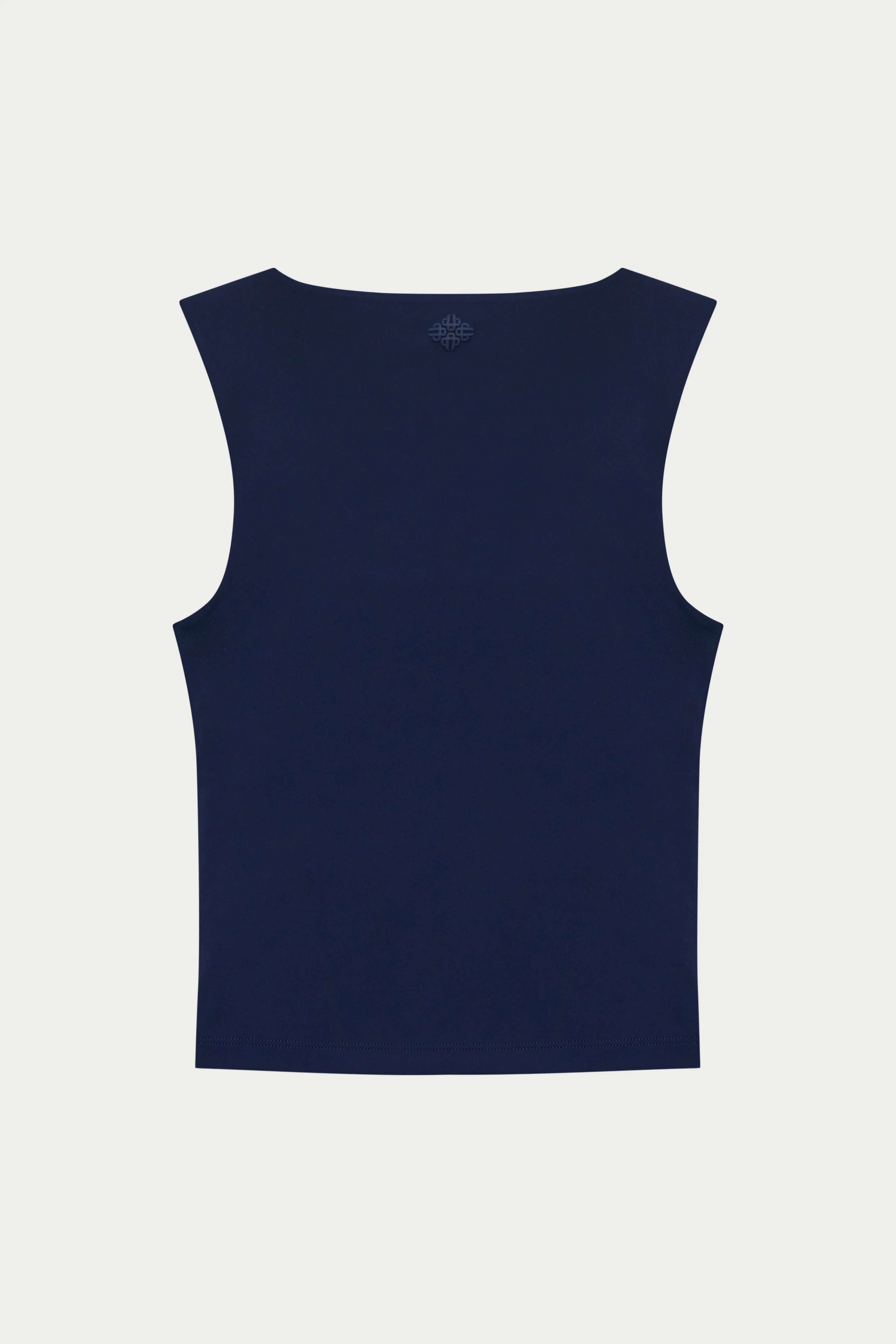 SCULPTING STRETCH SCOOP NECK TOP - DARK NAVY