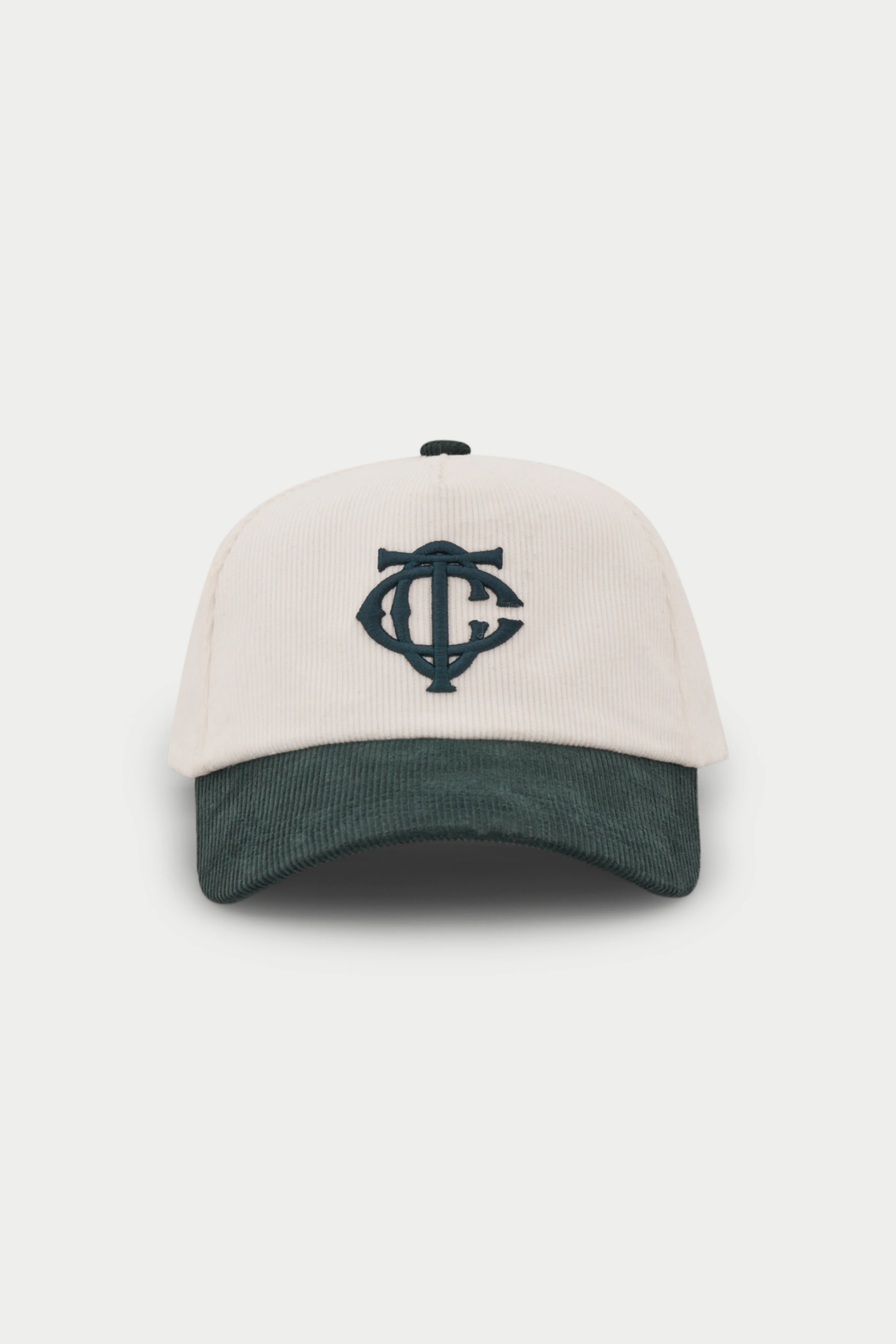 MONOGRAM EMBLEM CORD CAP - FOREST GREEN