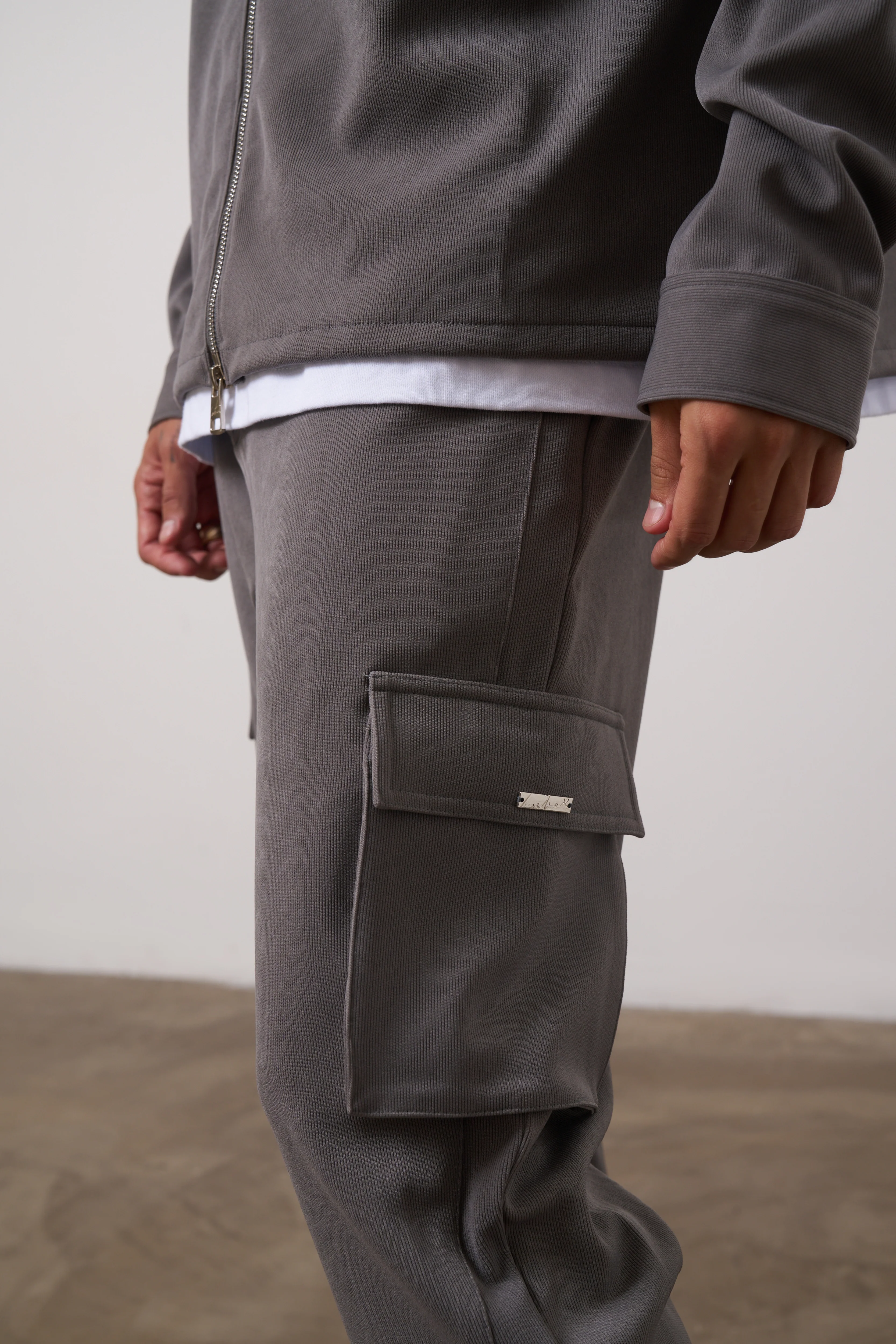 TECHNICAL RIB SMART CARGOS - CHARCOAL