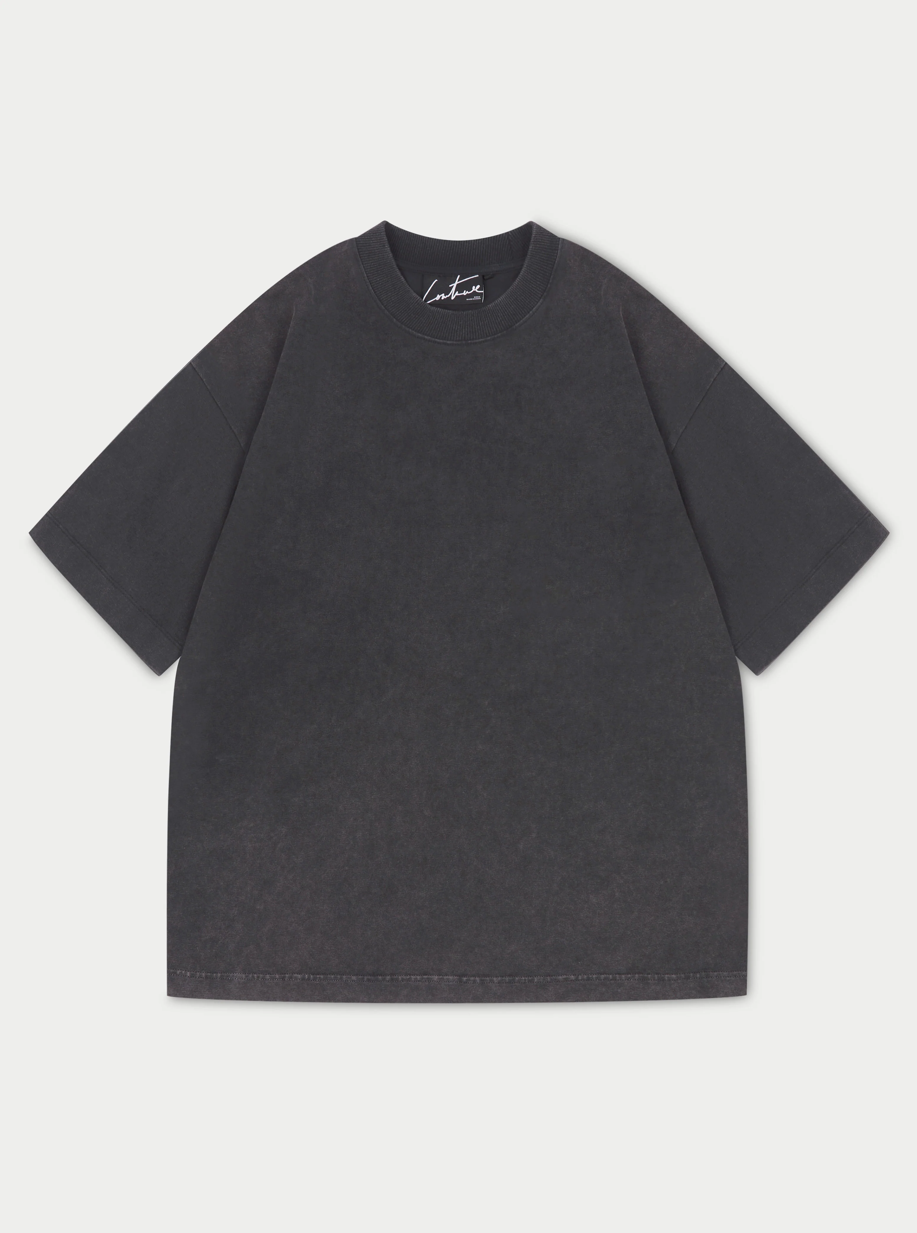 SUPER HEAVYWEIGHT BLANK T-SHIRT - WASHED BLACK