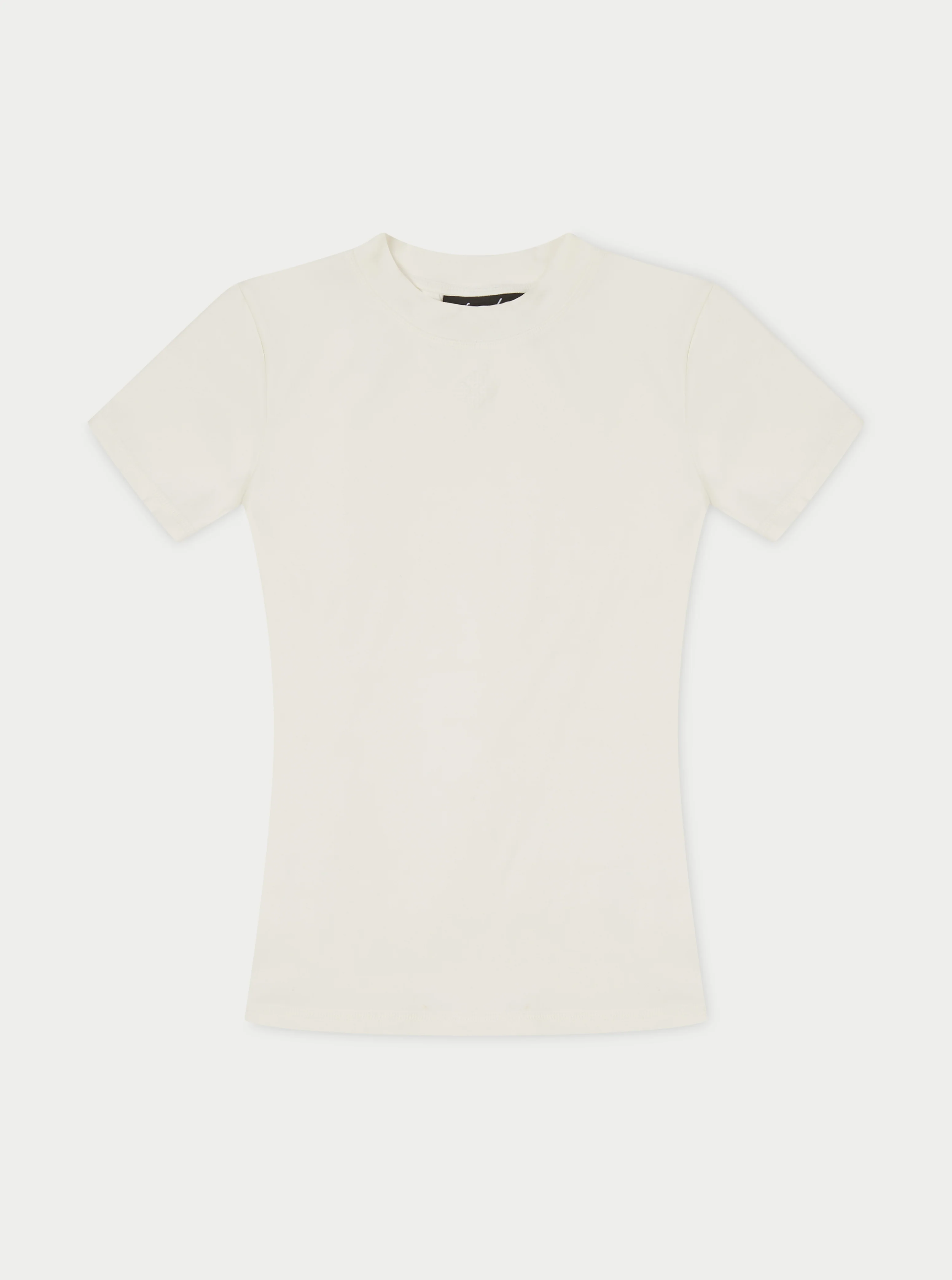 SCULPTING STRETCH EMBLEM BABY TEE - OFF WHITE