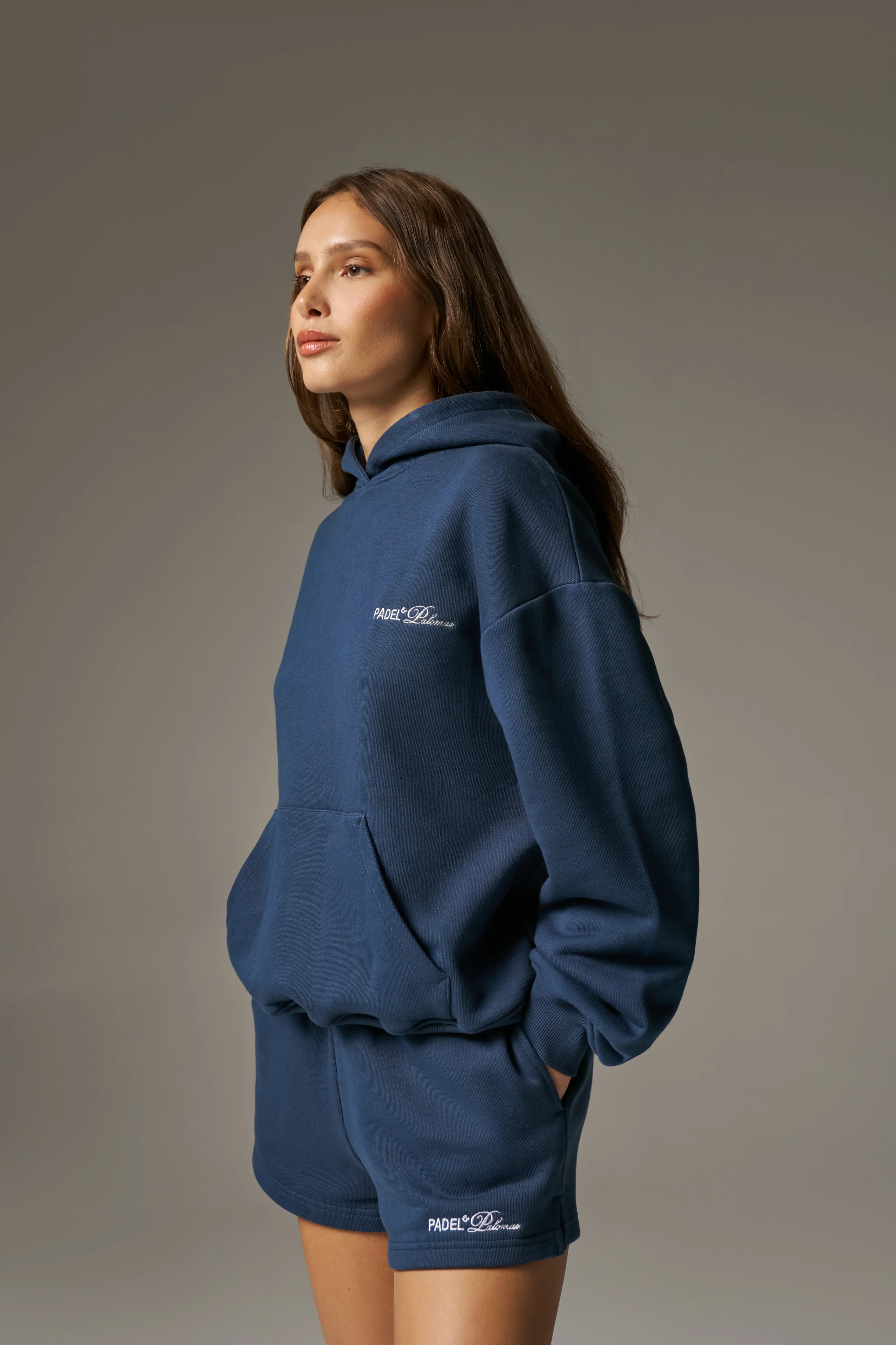 PADEL & PALOMAS OVERSIZED HOODIE - NAVY