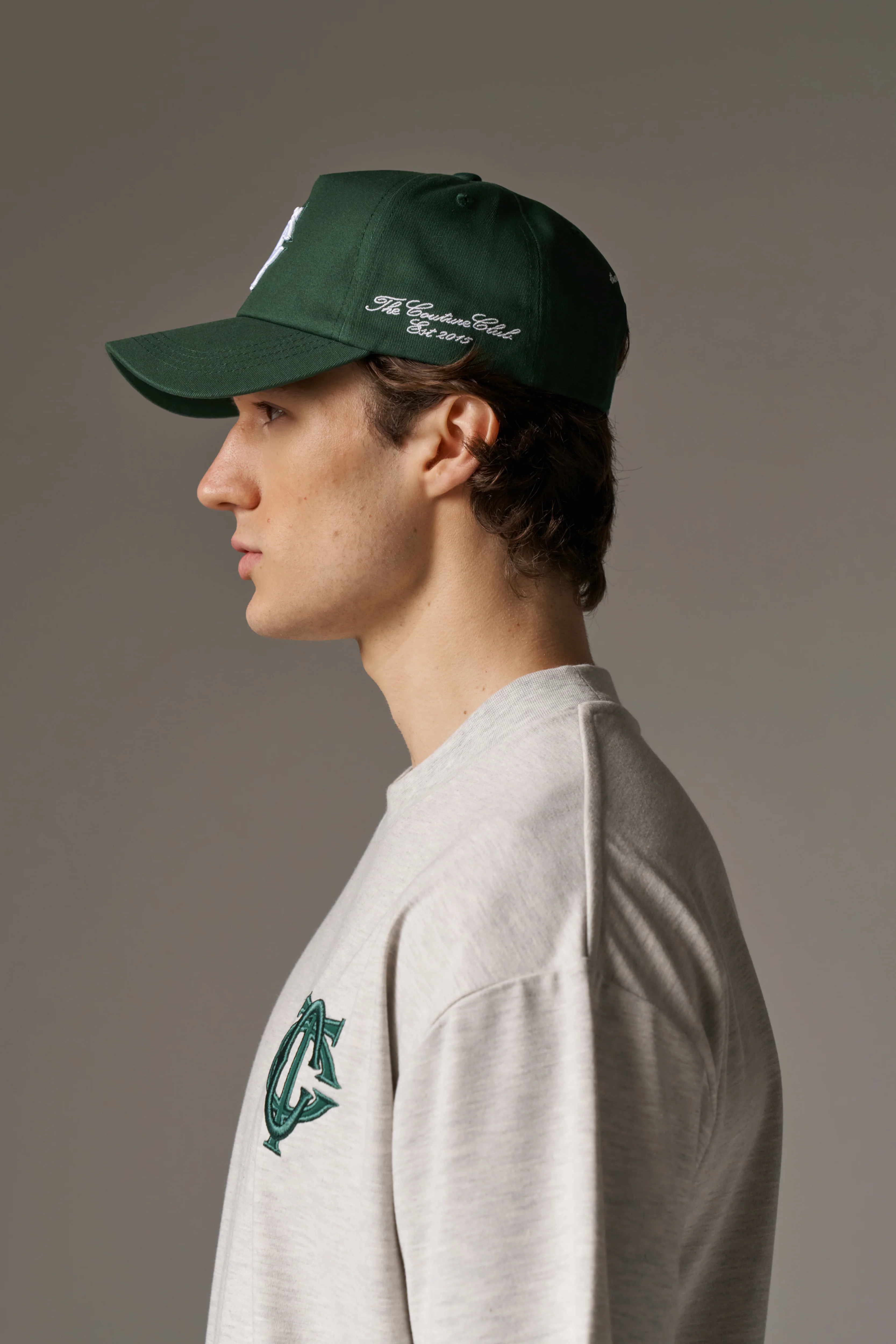 MONOGRAM EMBLEM CAP - GREEN