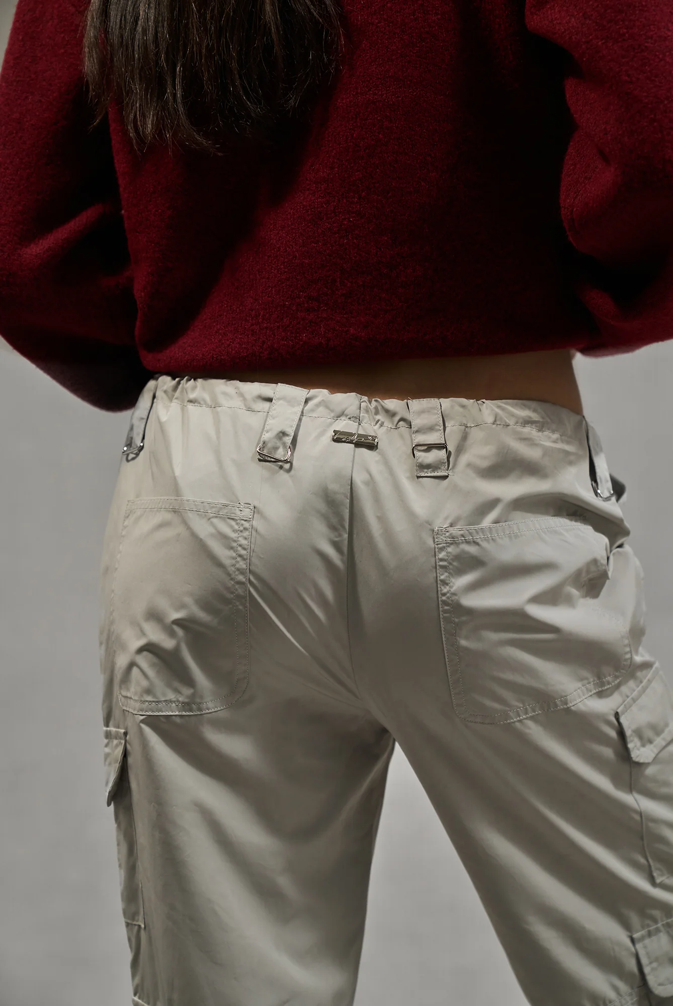 MULTI POCKET OVERSIZED CARGOS - GREY