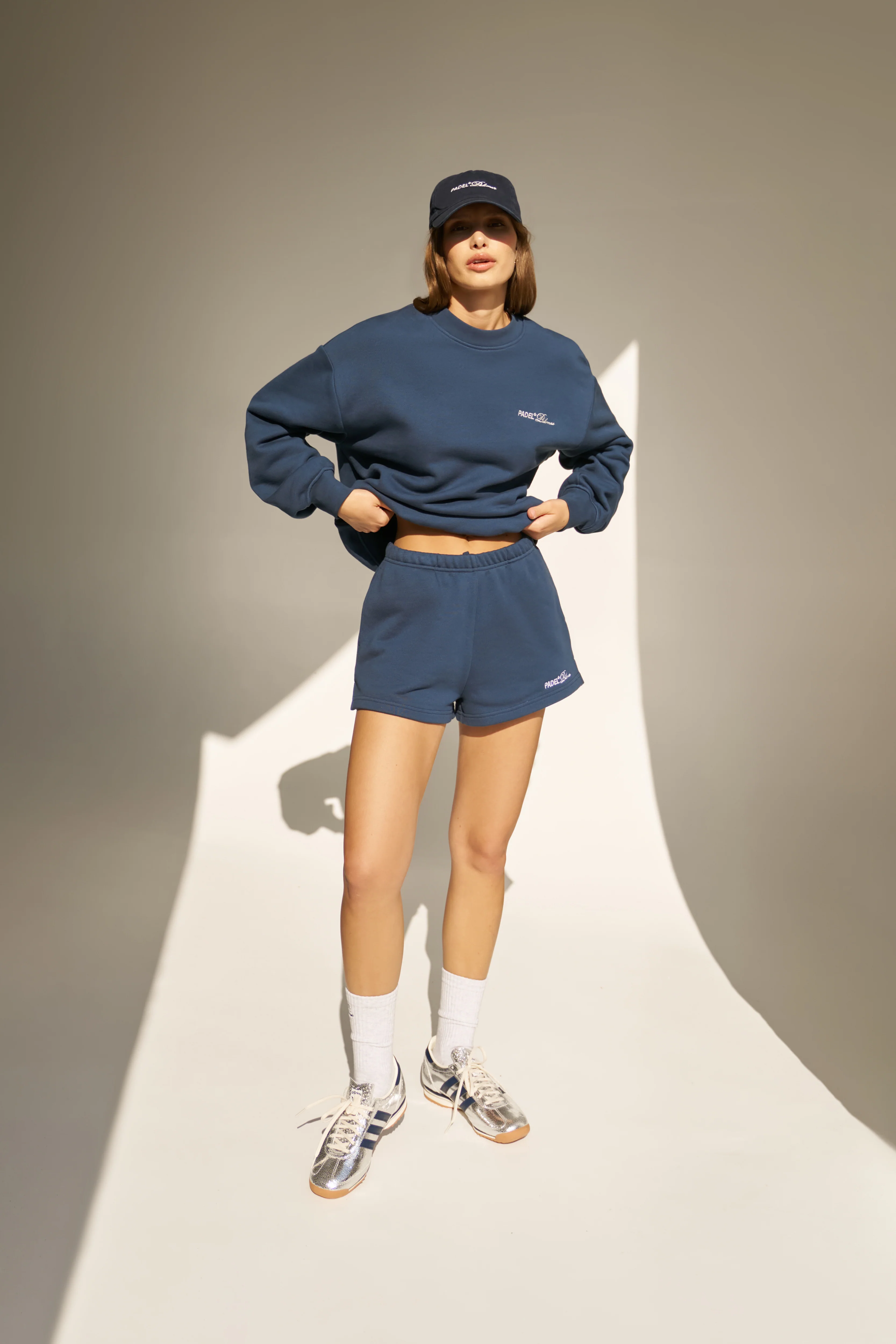 PADEL & PALOMAS JERSEY SHORTS - NAVY