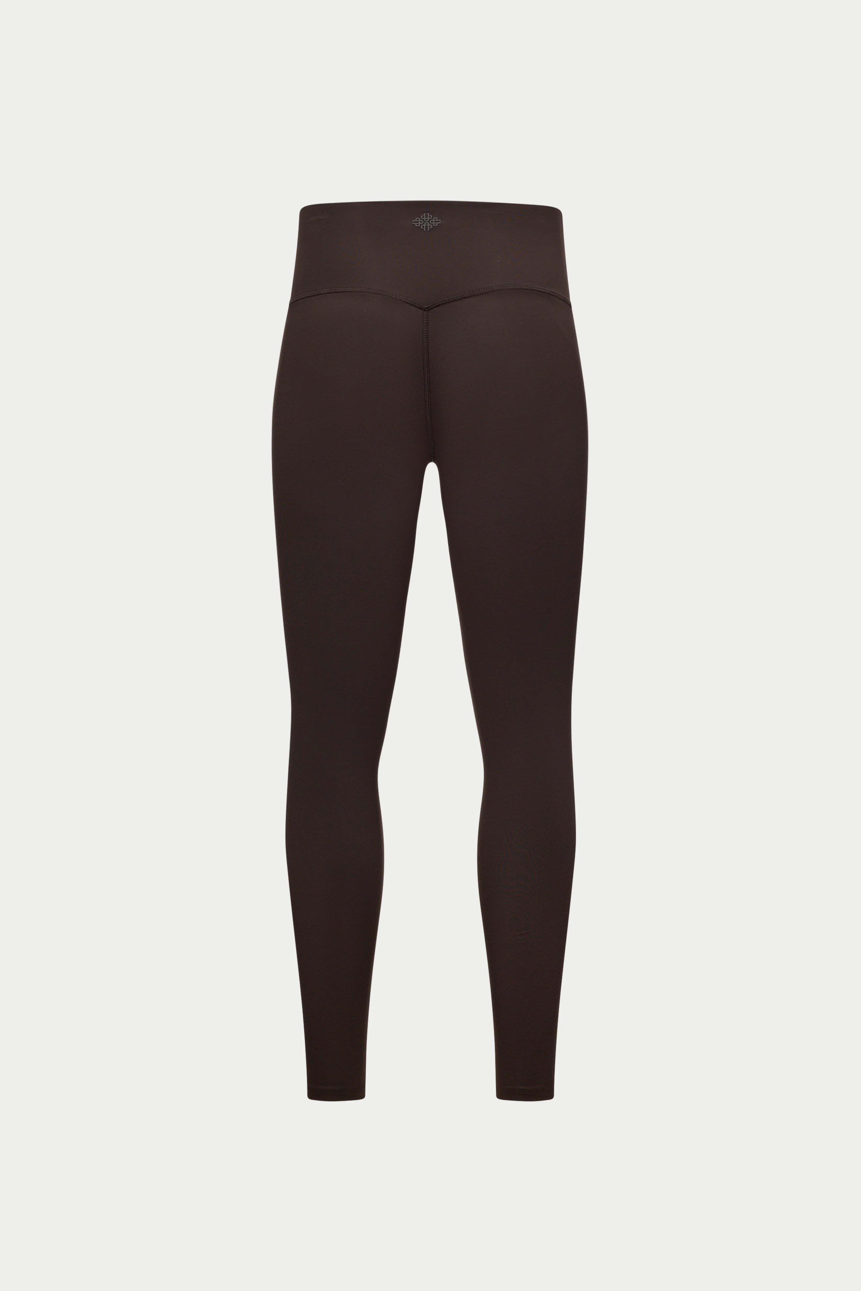 SCULPTING STRETCH EMBLEM LEGGINGS - CHOCOLATE