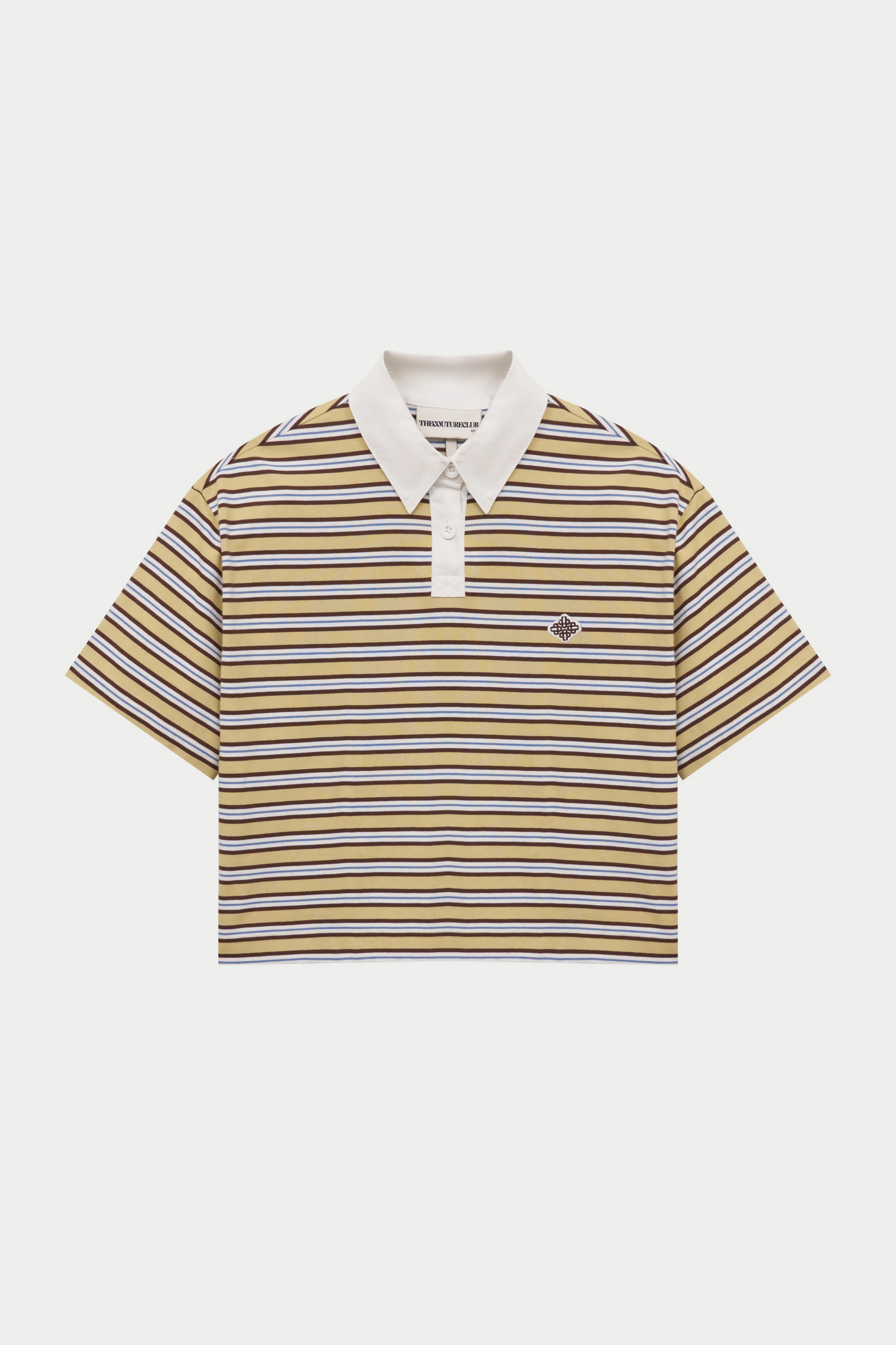 STRIPED POLO TEE - YELLOW