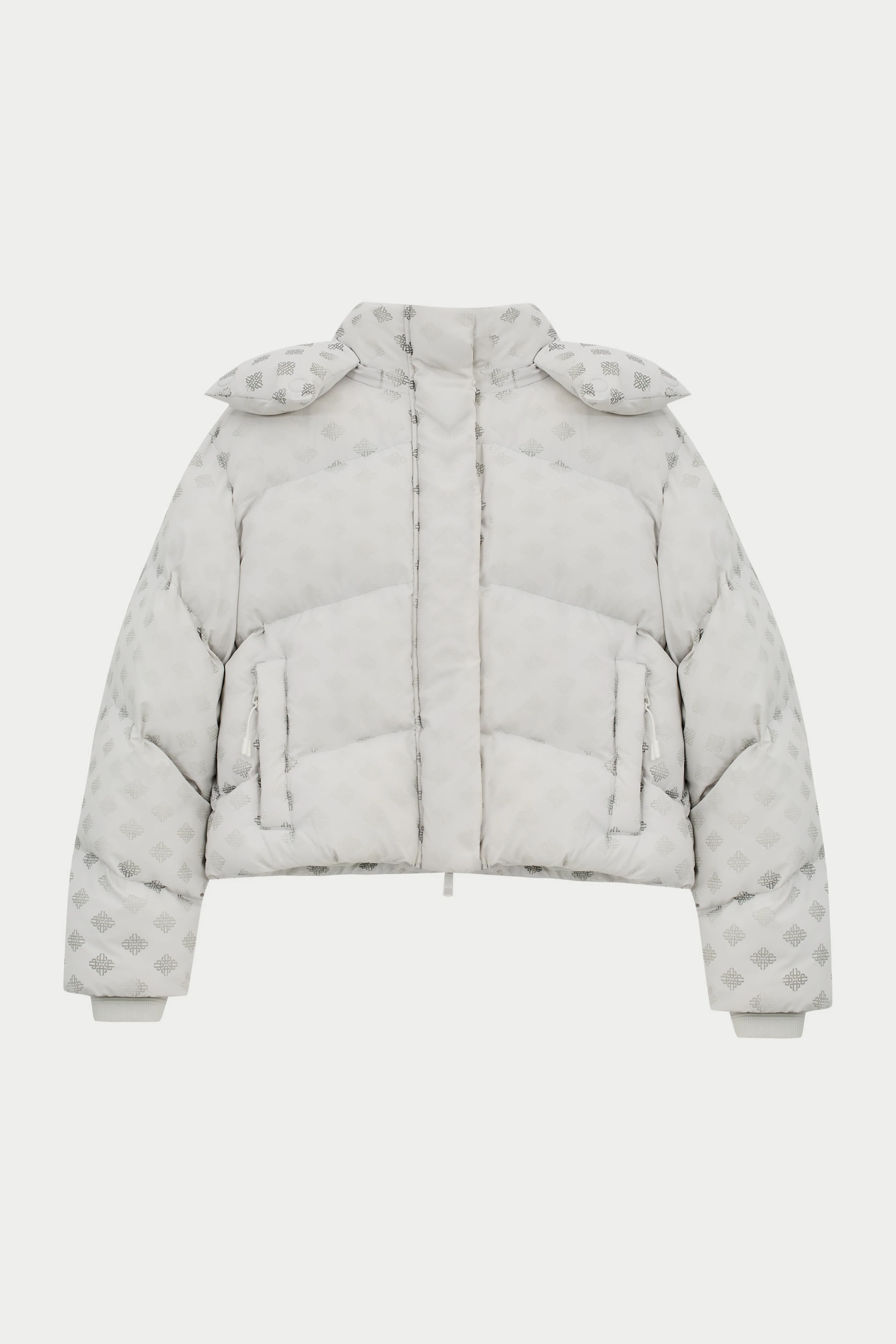 COLD REACTIVE EMBLEM PUFFER - OFF WHITE