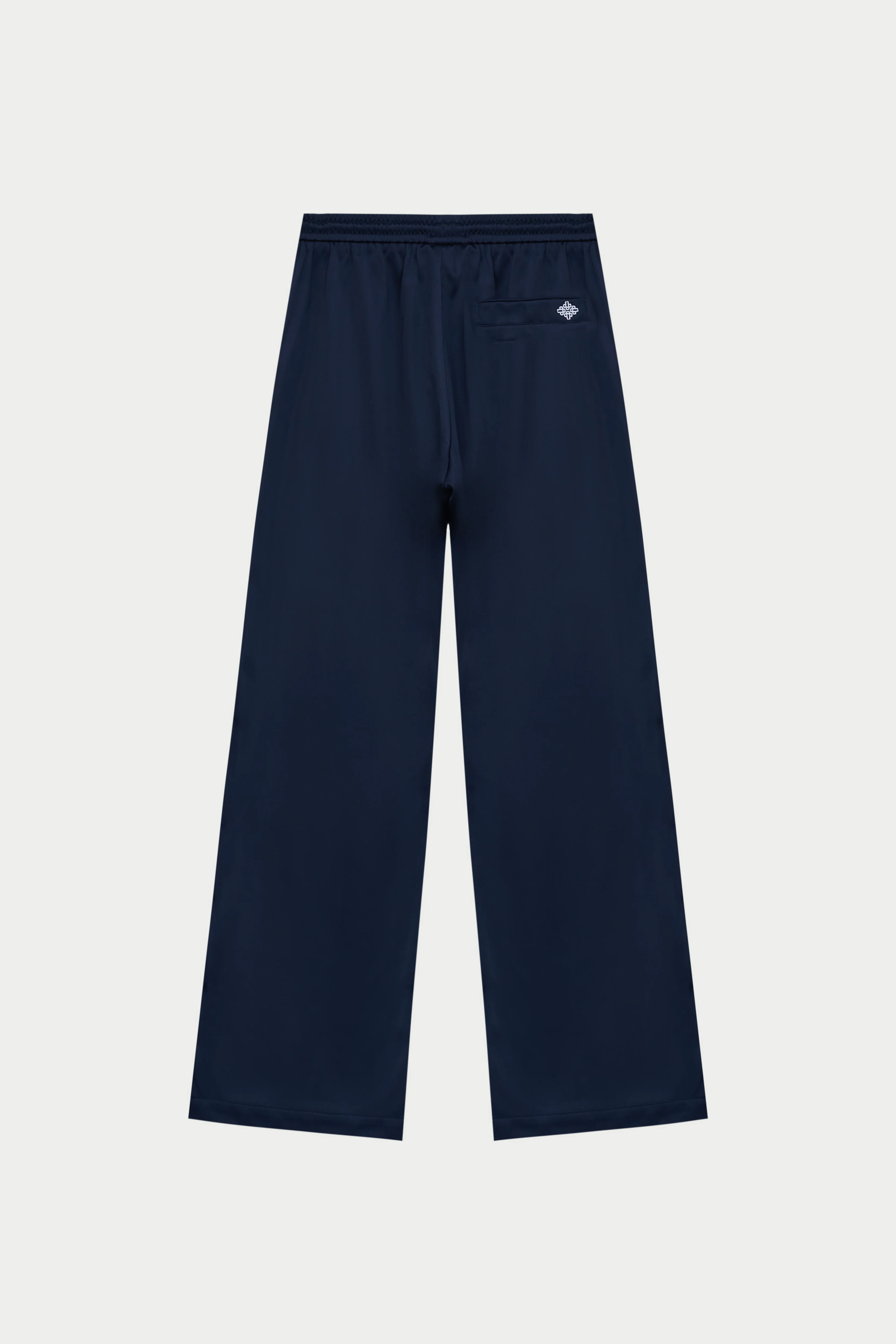 SIDE STRIPE WIDE LEG JOGGERS - NAVY