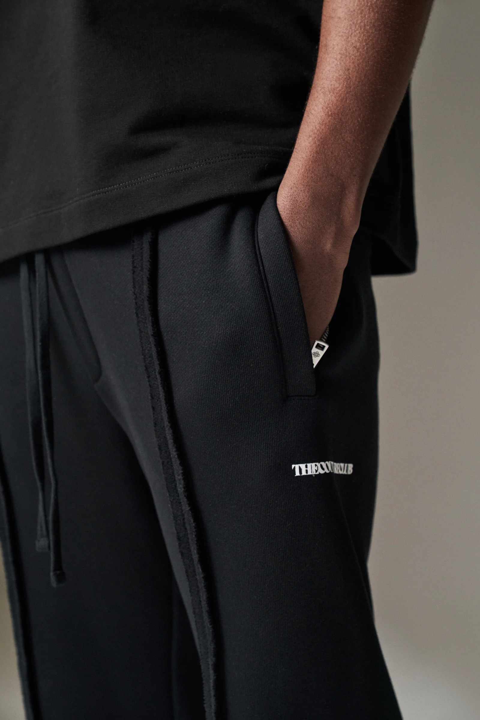 COPYRIGHT STRAIGHT LEG JOGGERS - BLACK