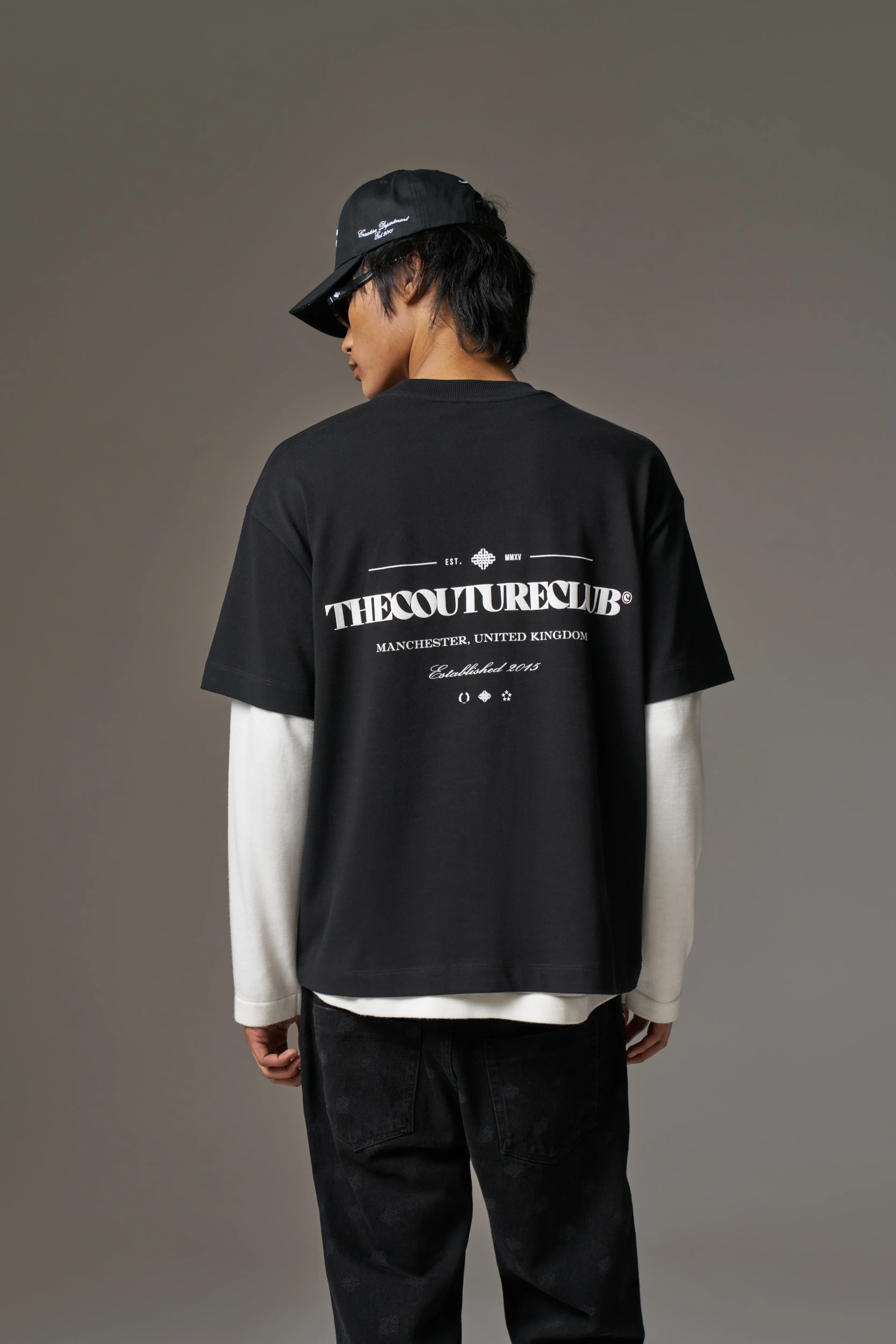 COPYRIGHT MULTI GRAPHIC T-SHIRT - BLACK