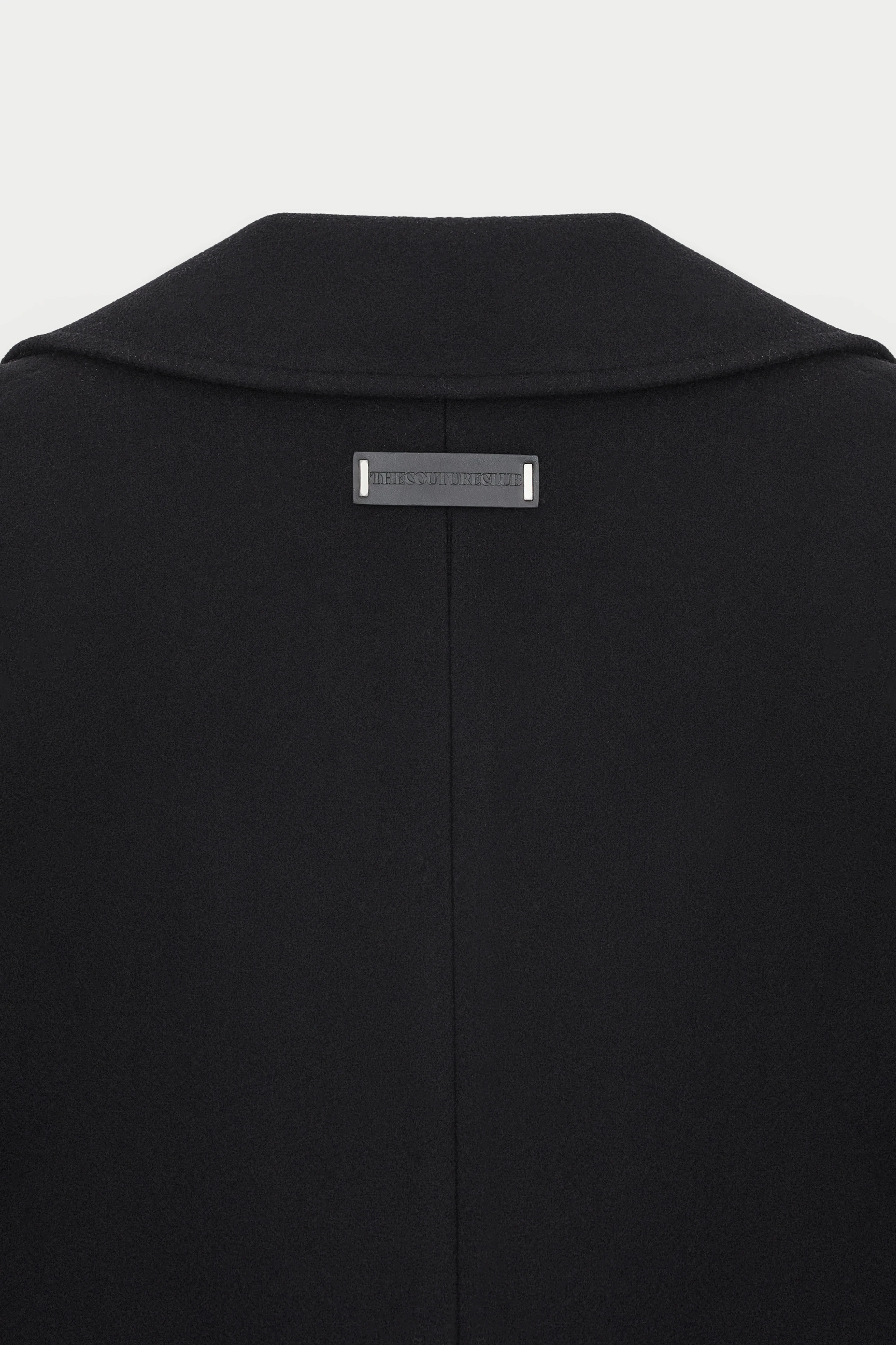 LONGLINE OVERCOAT - BLACK