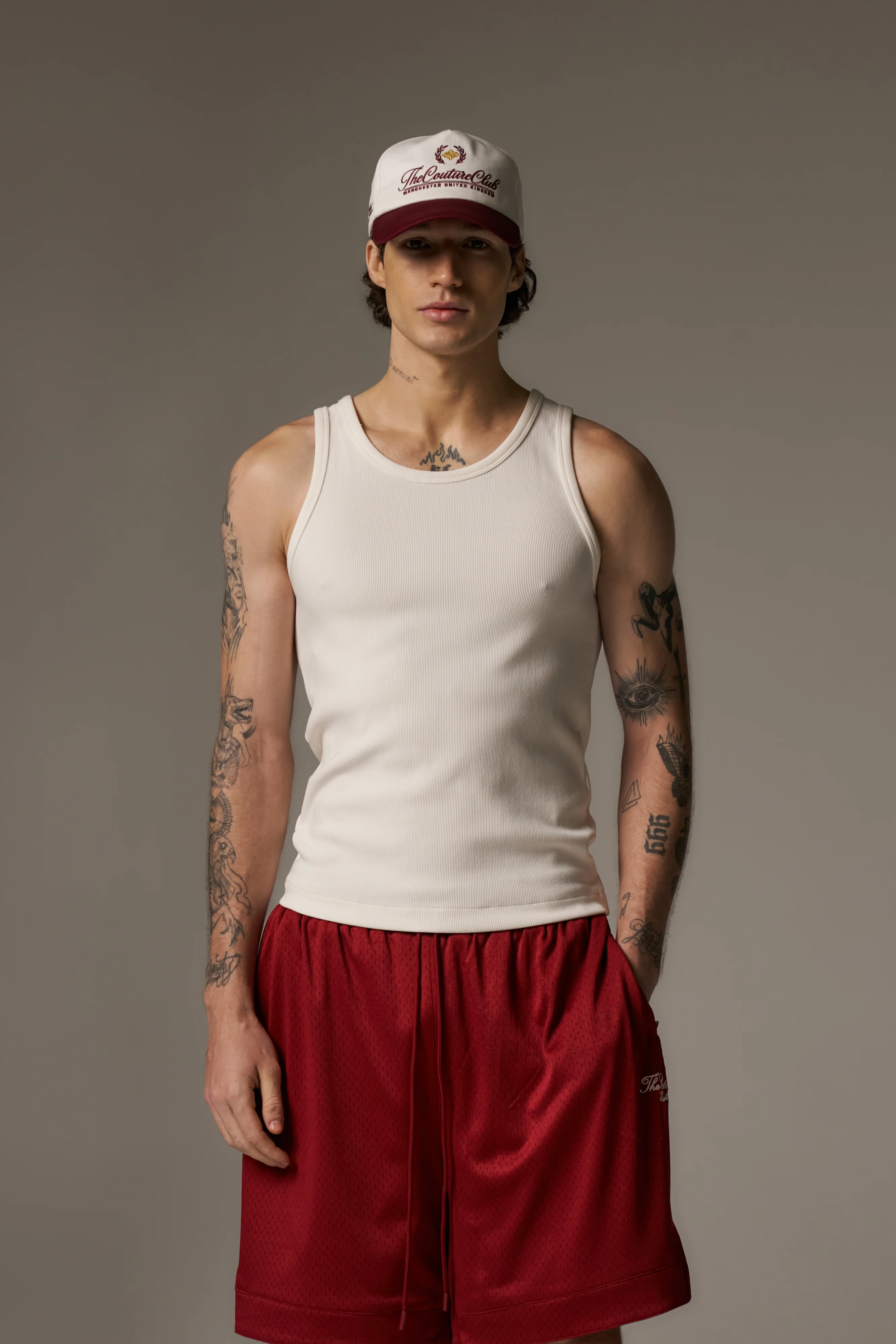 RIBBED VEST - OFF WHITE